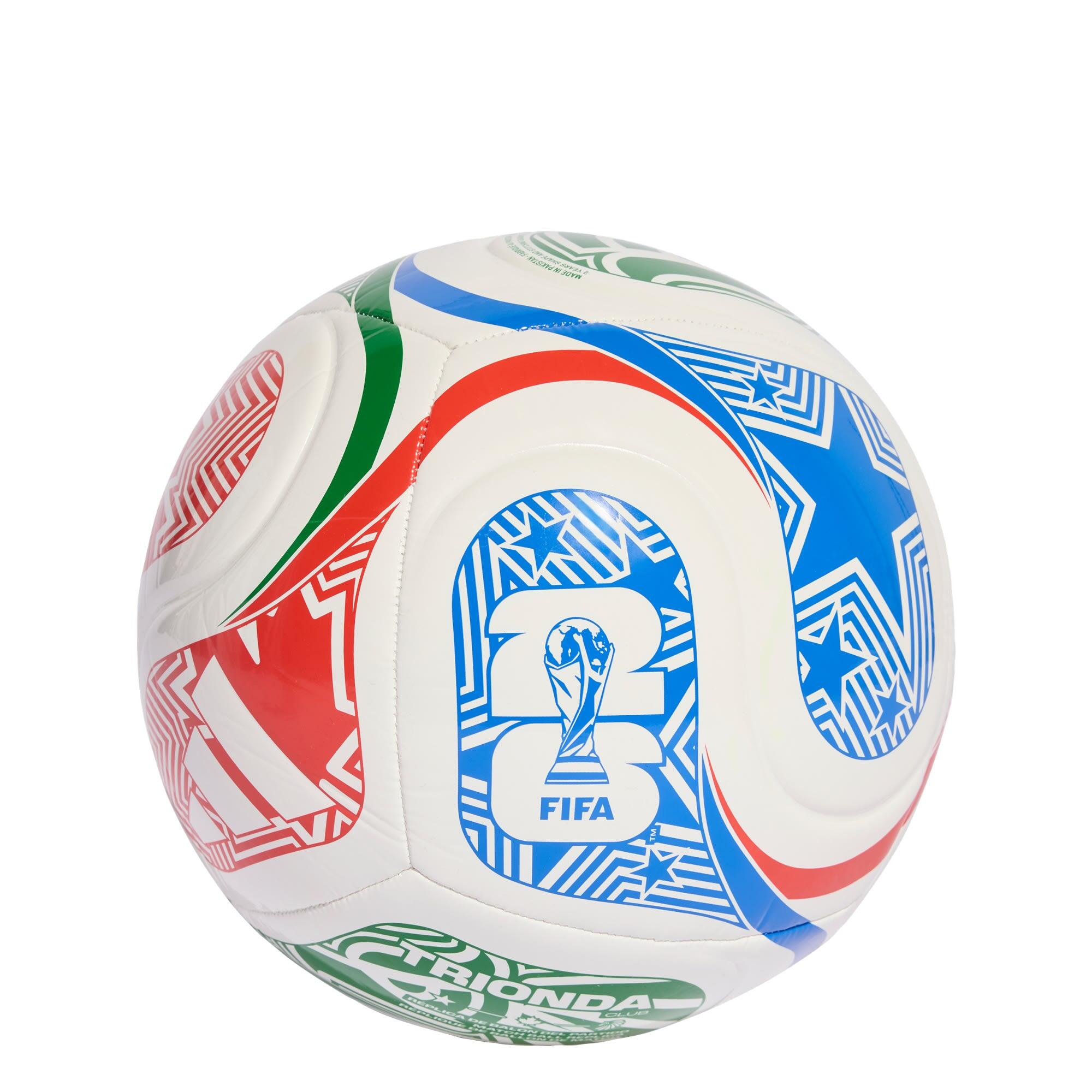 Adidas - Ballon World Cup 26 Trionda Club - Ballon De Foot - Blanc|bleu|bordeaux|rose - 5 - Decathlon