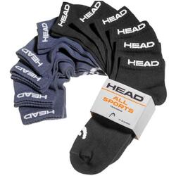 Head Elements — Lot de 11 chaussettes basses noir/marine 43-46