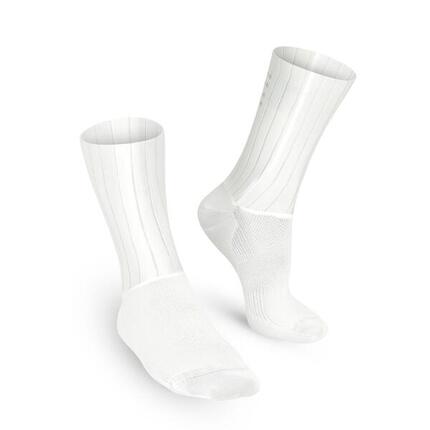Radsocken Sommer Atmungsaktiv Unisex - Tech Weiß