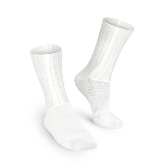 Calze Ciclismo Estive Traspiranti Unisex - Tech Bianco