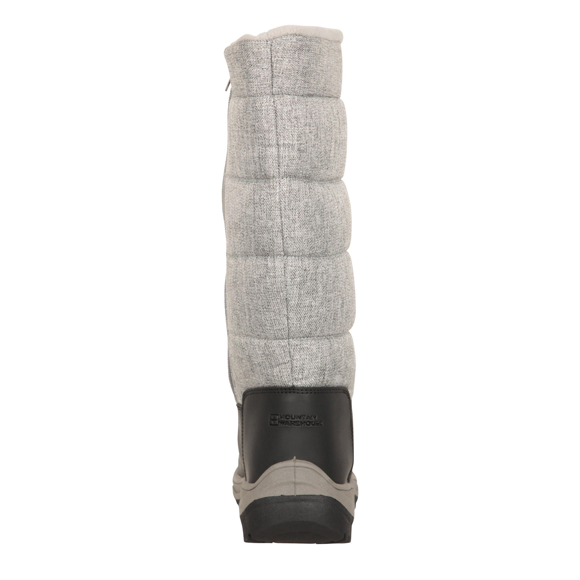Womens/Ladies Icey Long Snow Boots (Light Grey) 2/4