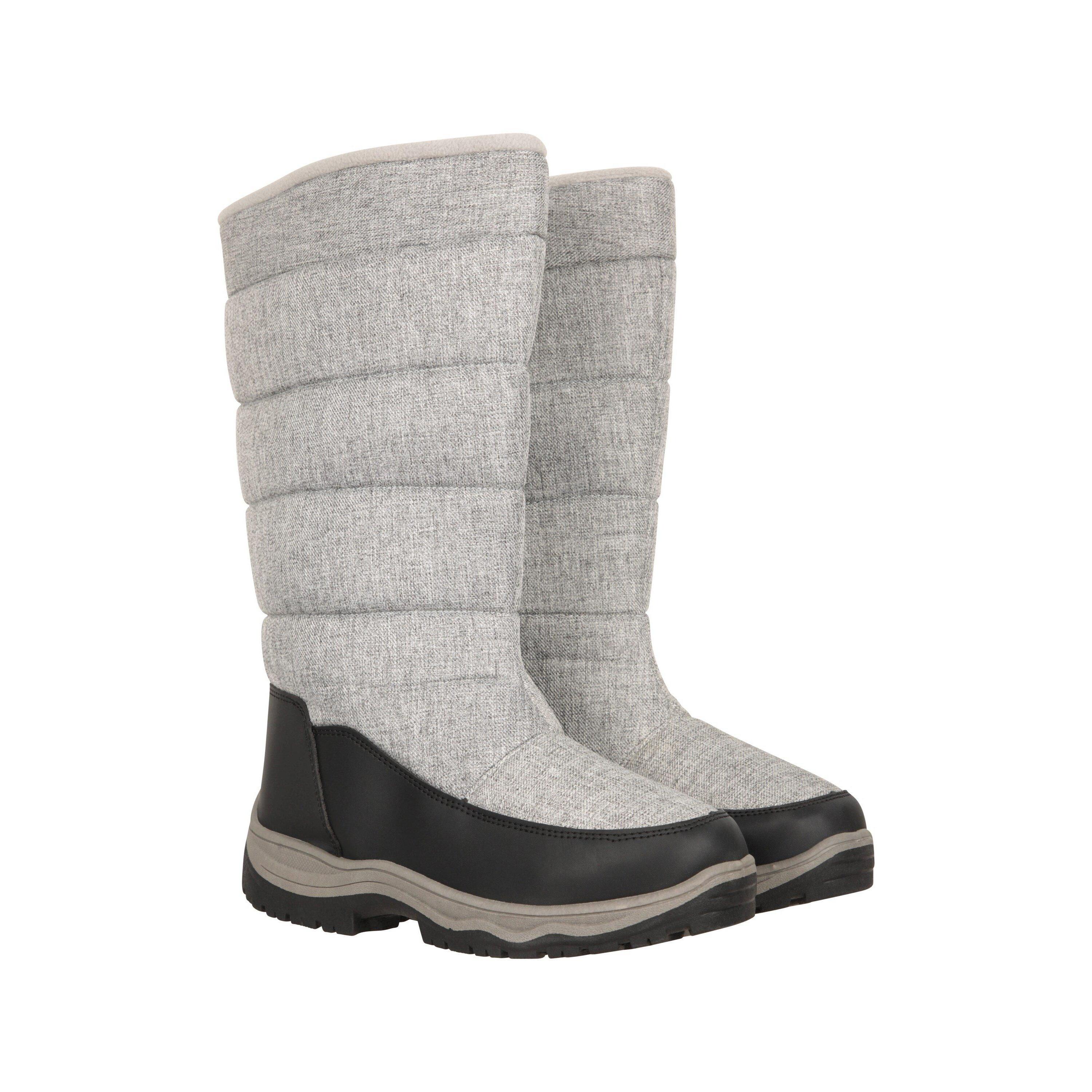 MOUNTAIN WAREHOUSE Womens/Ladies Icey Long Snow Boots (Light Grey)