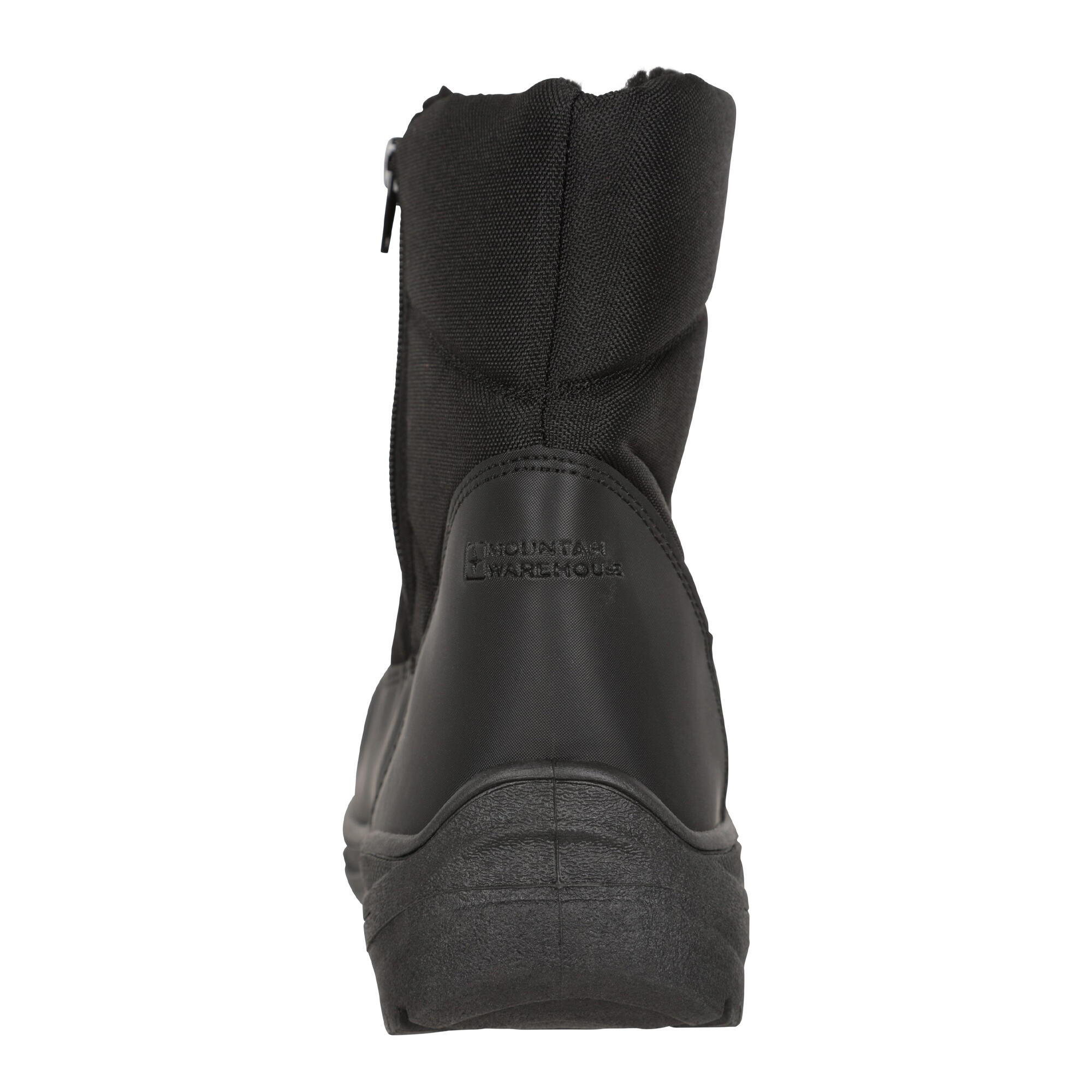 Womens/Ladies Icey Fleece Lined Ankle Snow Boots (Black) 2/4