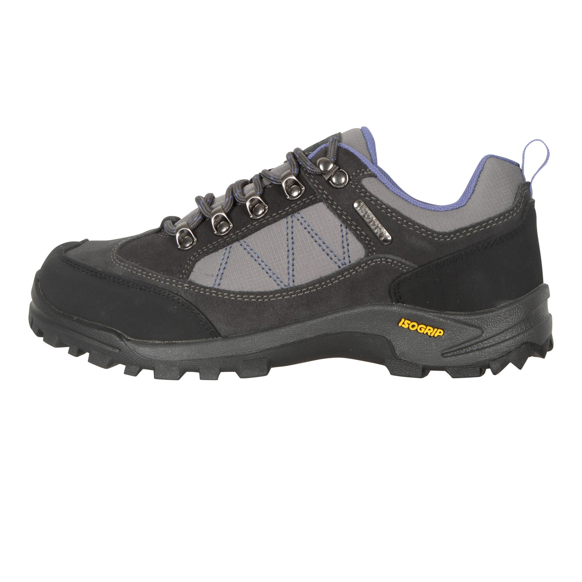 Wanderschuhe "Extreme", Regenwetter, Wildleder Damen Grau 3/4