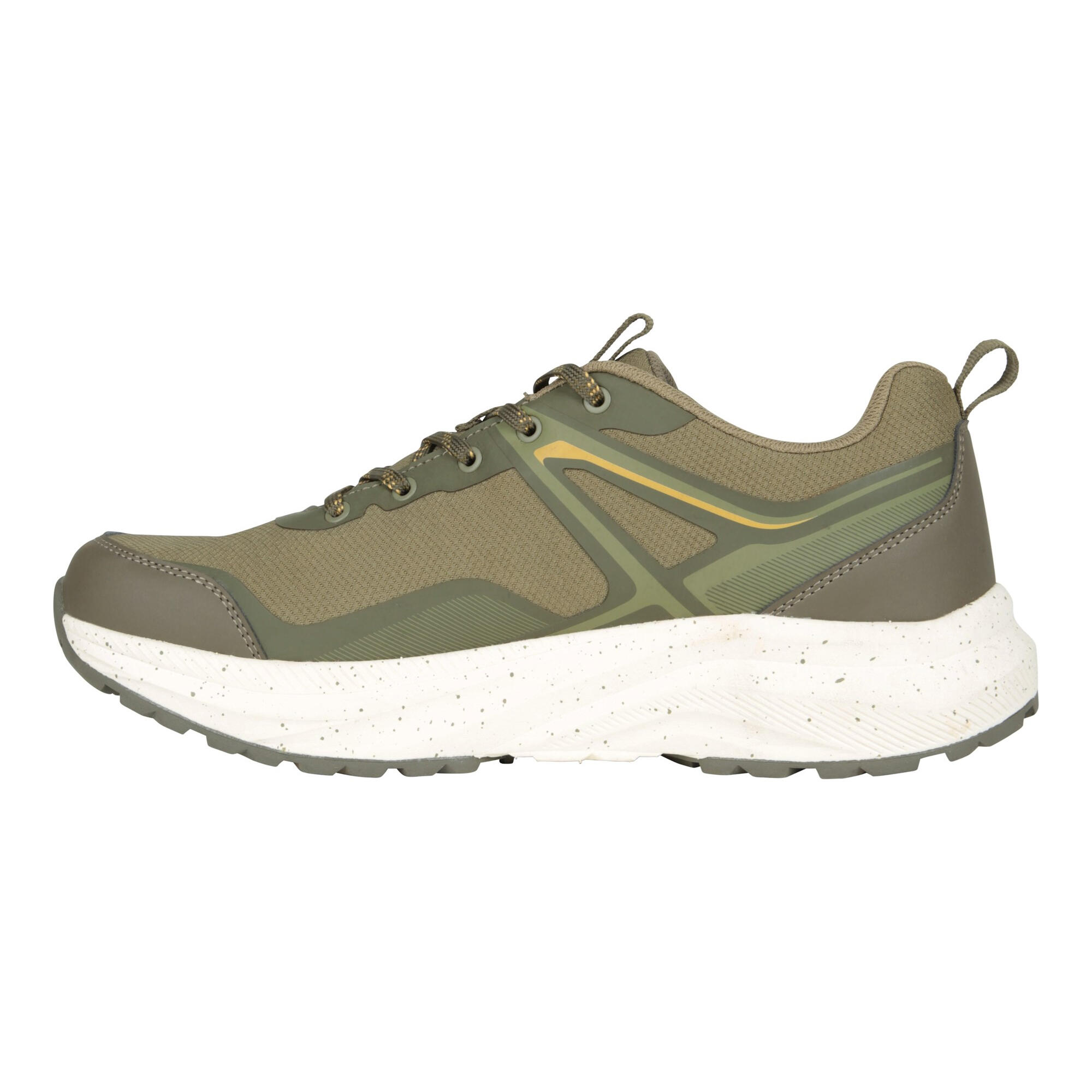 Mens Momentum Waterproof Walking Shoes (Khaki Green) 3/4