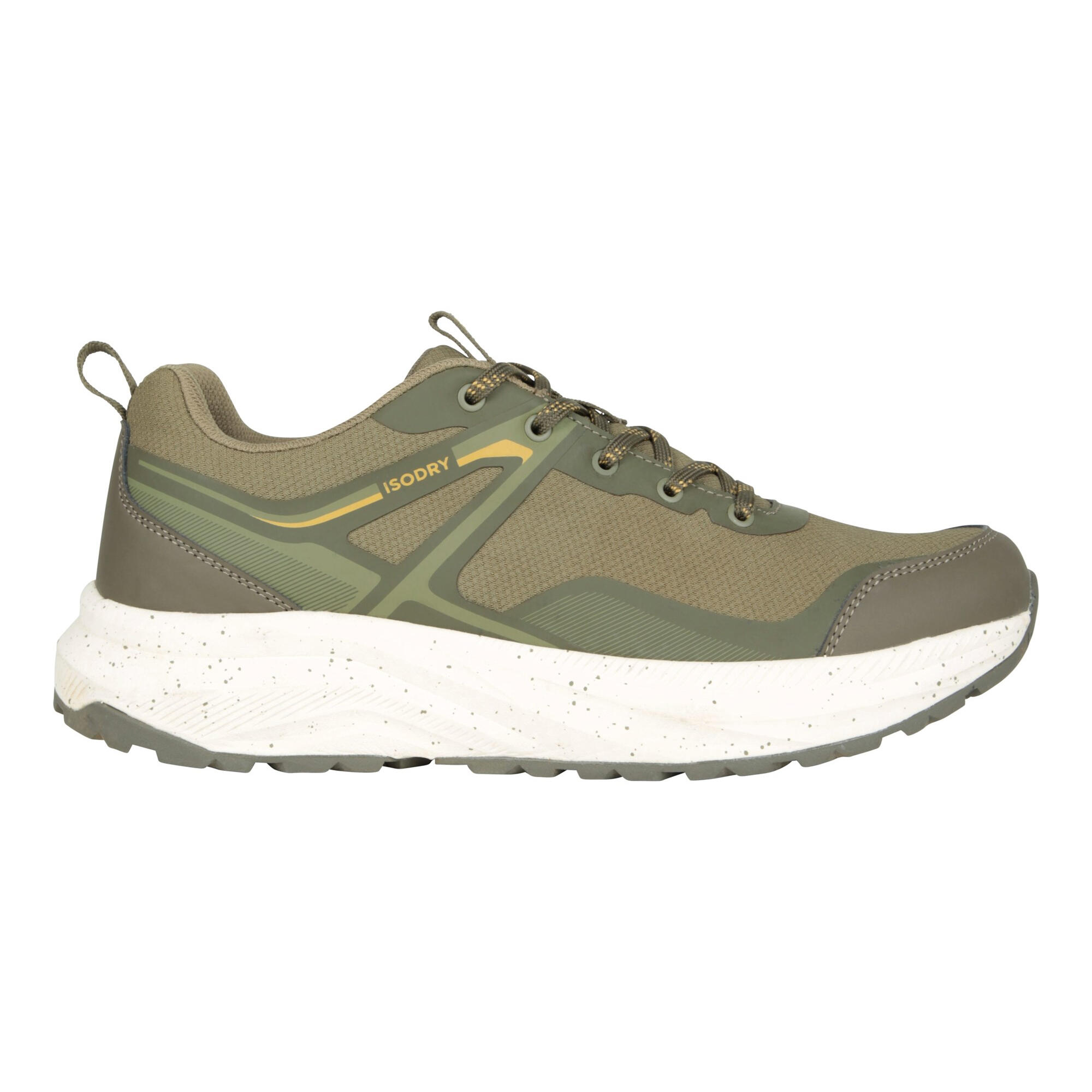 Mens Momentum Waterproof Walking Shoes (Khaki Green) 4/4