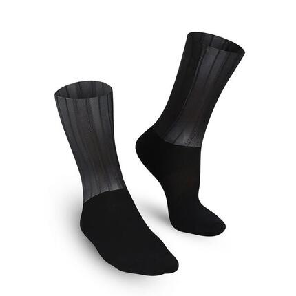 Radsocken Sommer Atmungsaktiv Unisex - Tech Schwarz