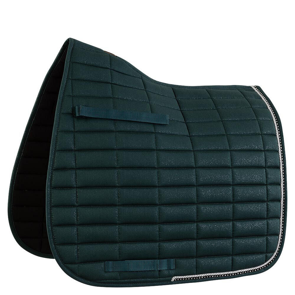 Br - Tapis De Dressage Pour Cheval Br Equitation Glamour Chic - Tapis De Selle - Vert - Cob - Decathlon