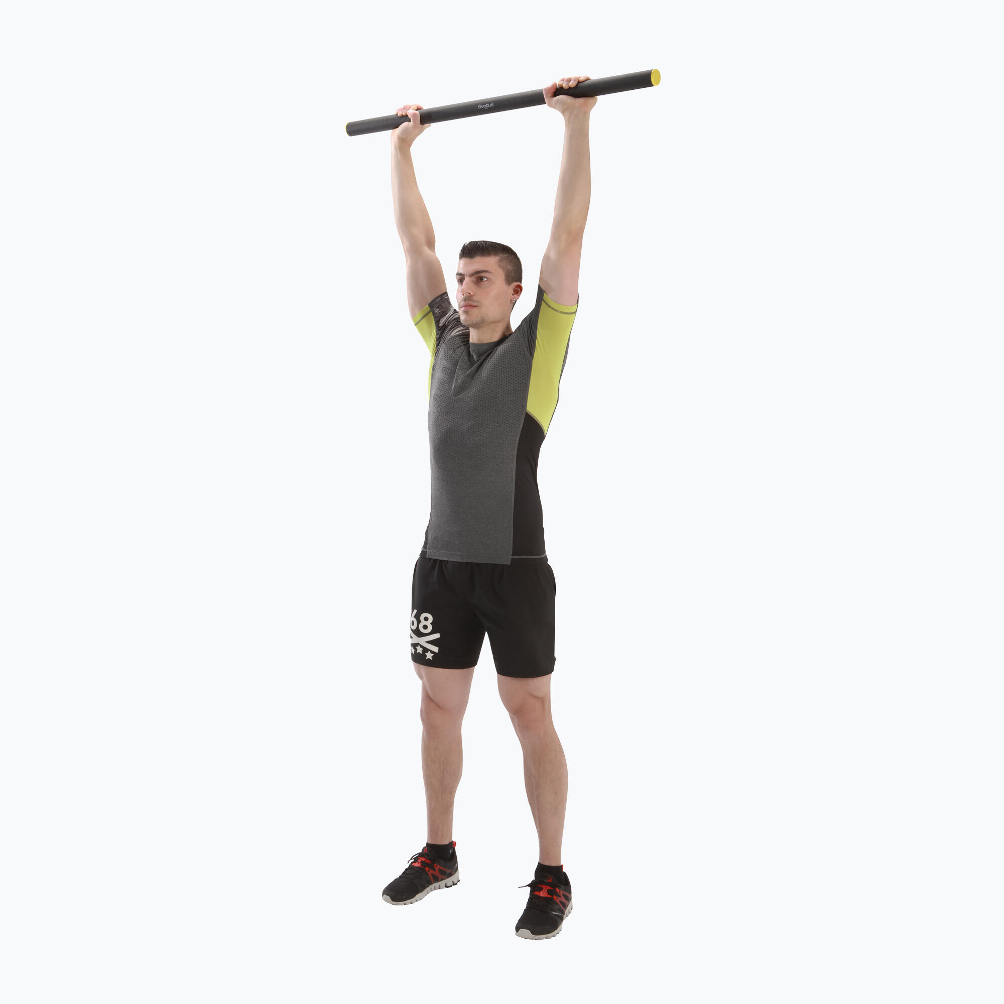 Gewichtsstab Weighted Bar 5 kg Gelb Fitness / Krafttraining Unisex Gelb 3/4