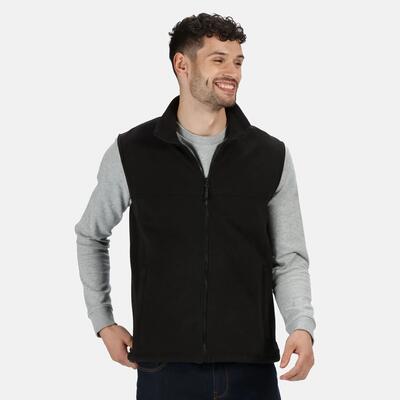 Regatta unisex haber ii antipluis fleece bodywarmer (250 gsm) (zwart)