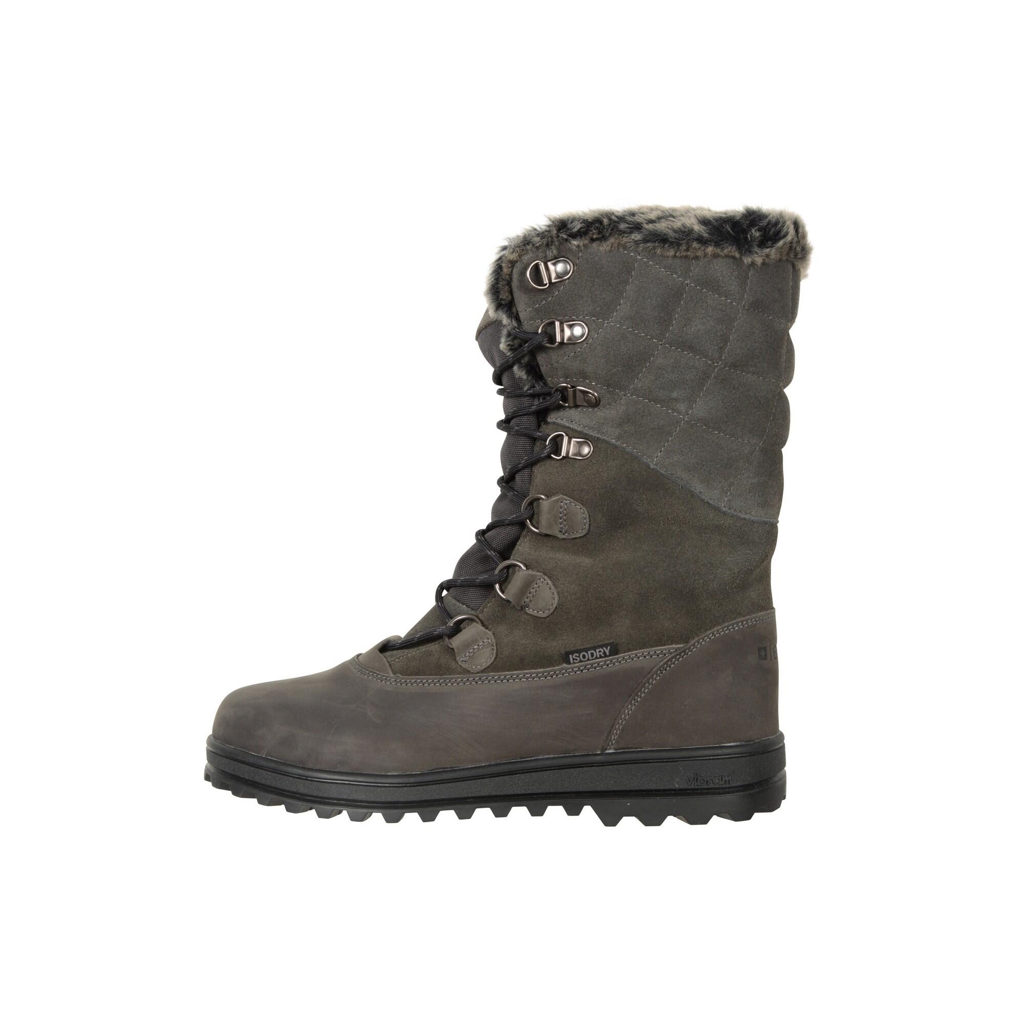 Stivali Da Neve Pelle Donna Mountain Warehouse Vostok Grigio 3/4