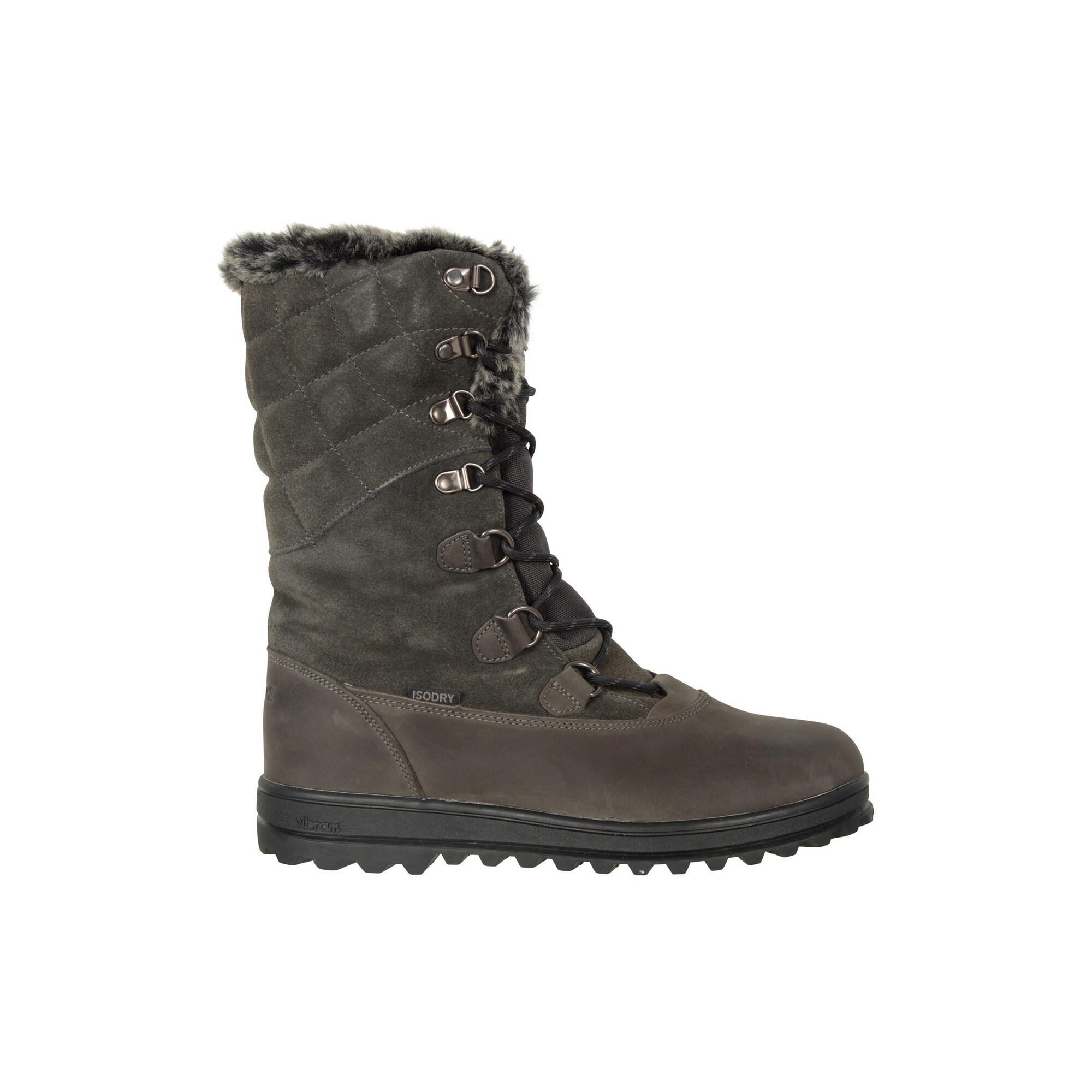 Stivali Da Neve Pelle Donna Mountain Warehouse Vostok Grigio 4/4