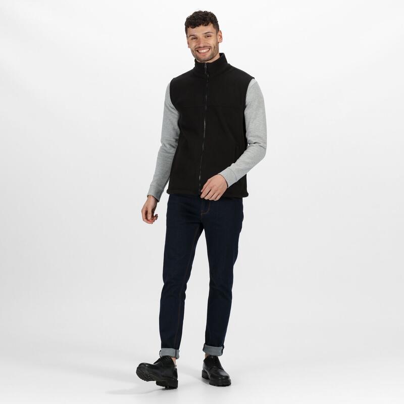 Unisex Haber II AntiPluis Fleece Bodywarmer (250 GSM) (Zwart)