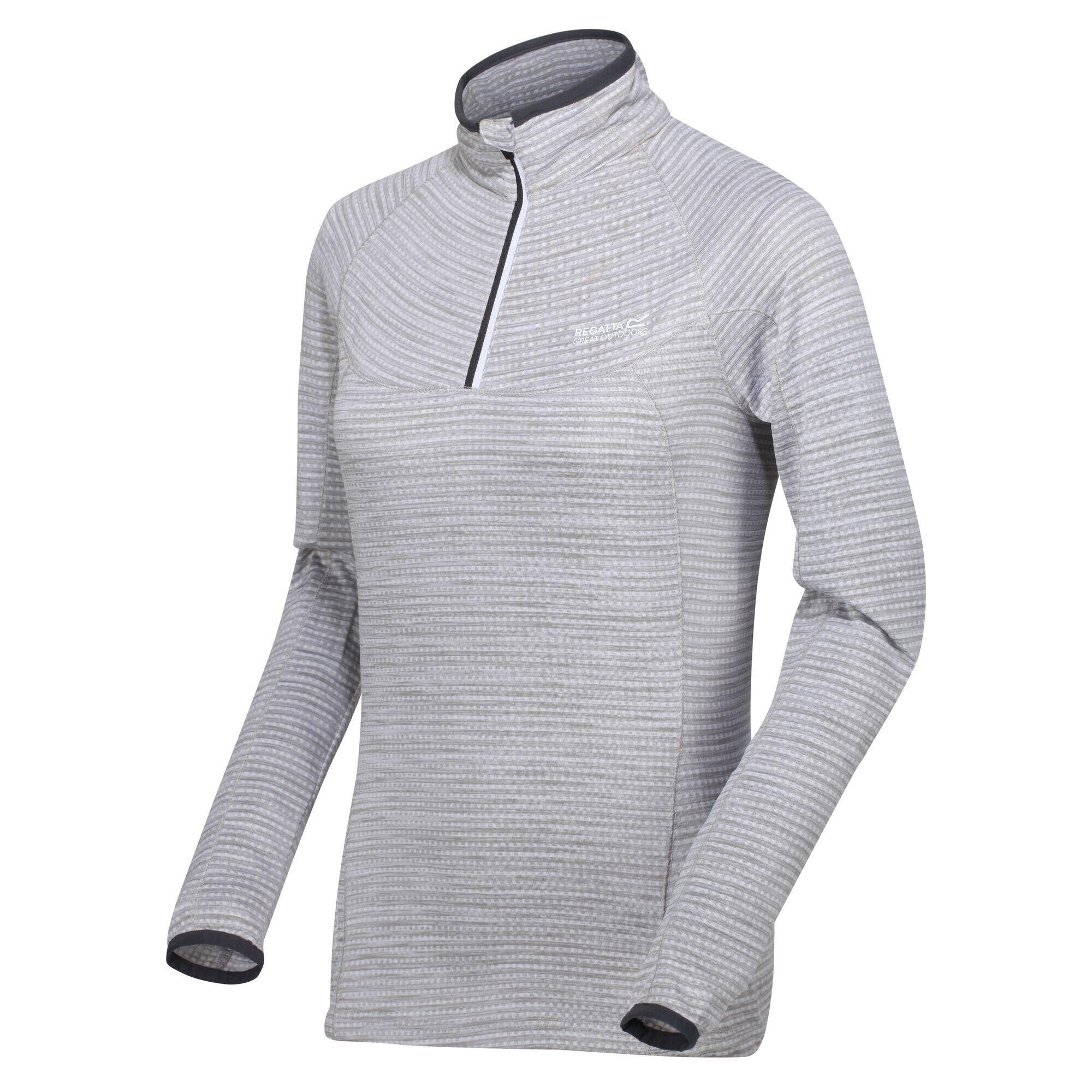 Womens/Ladies Yonder Fleece Top (White) 3/5