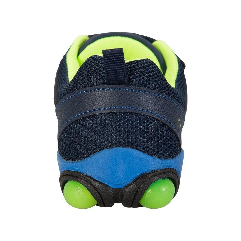 Sneaker, Aufleuchtend Kinder Marineblau/Limone 2/4