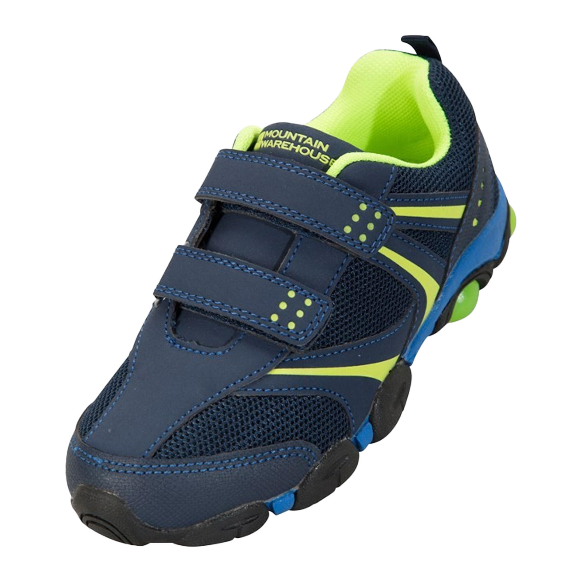 MOUNTAIN WAREHOUSE Scarpe Sportive Luminoso Bambini Mountain Warehouse Blu Navy Verde Lime