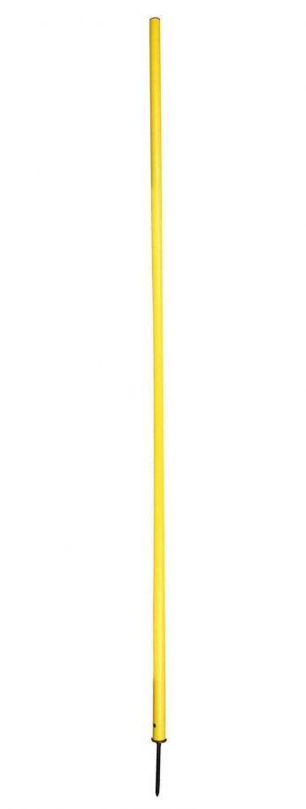 Baston Jalon Slalom Antrenament cu Varf Metalic, 170 cm, Galben