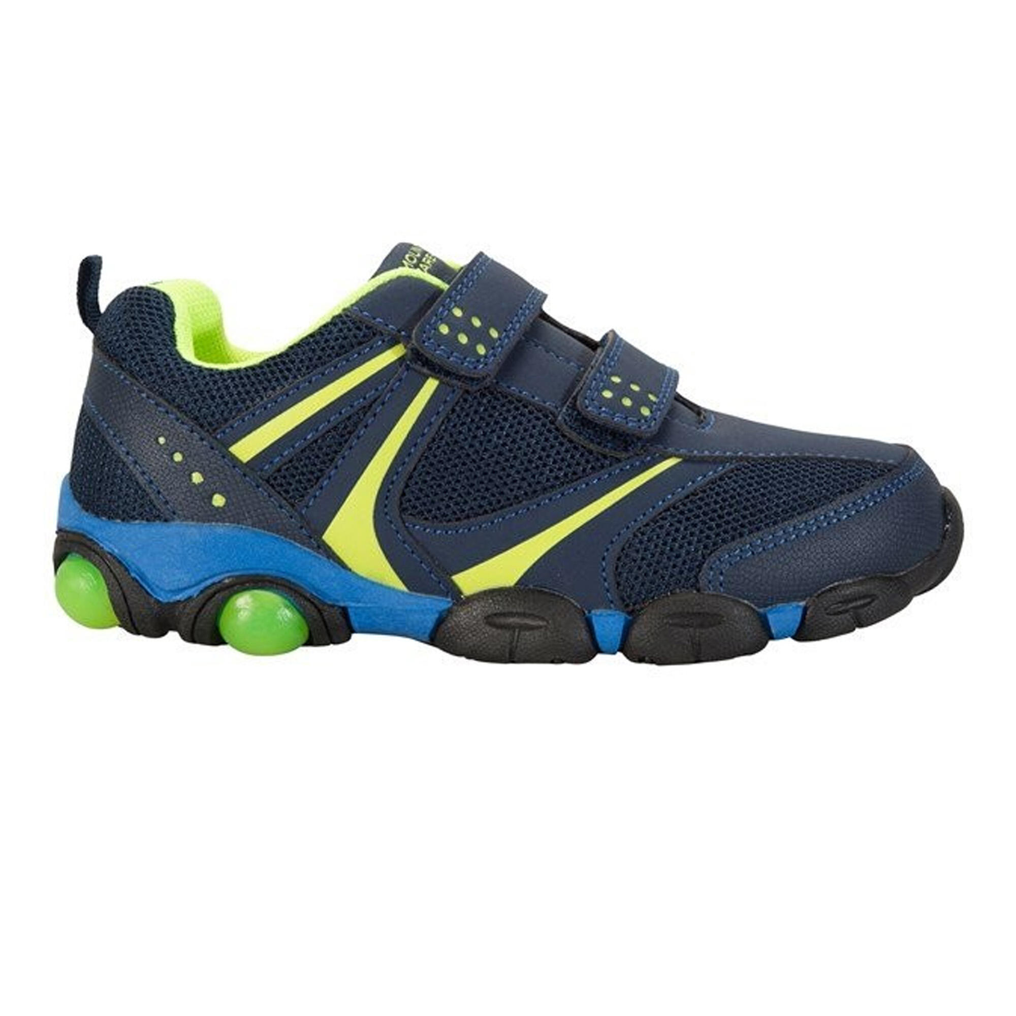 Sneaker, Aufleuchtend Kinder Marineblau/Limone 4/4