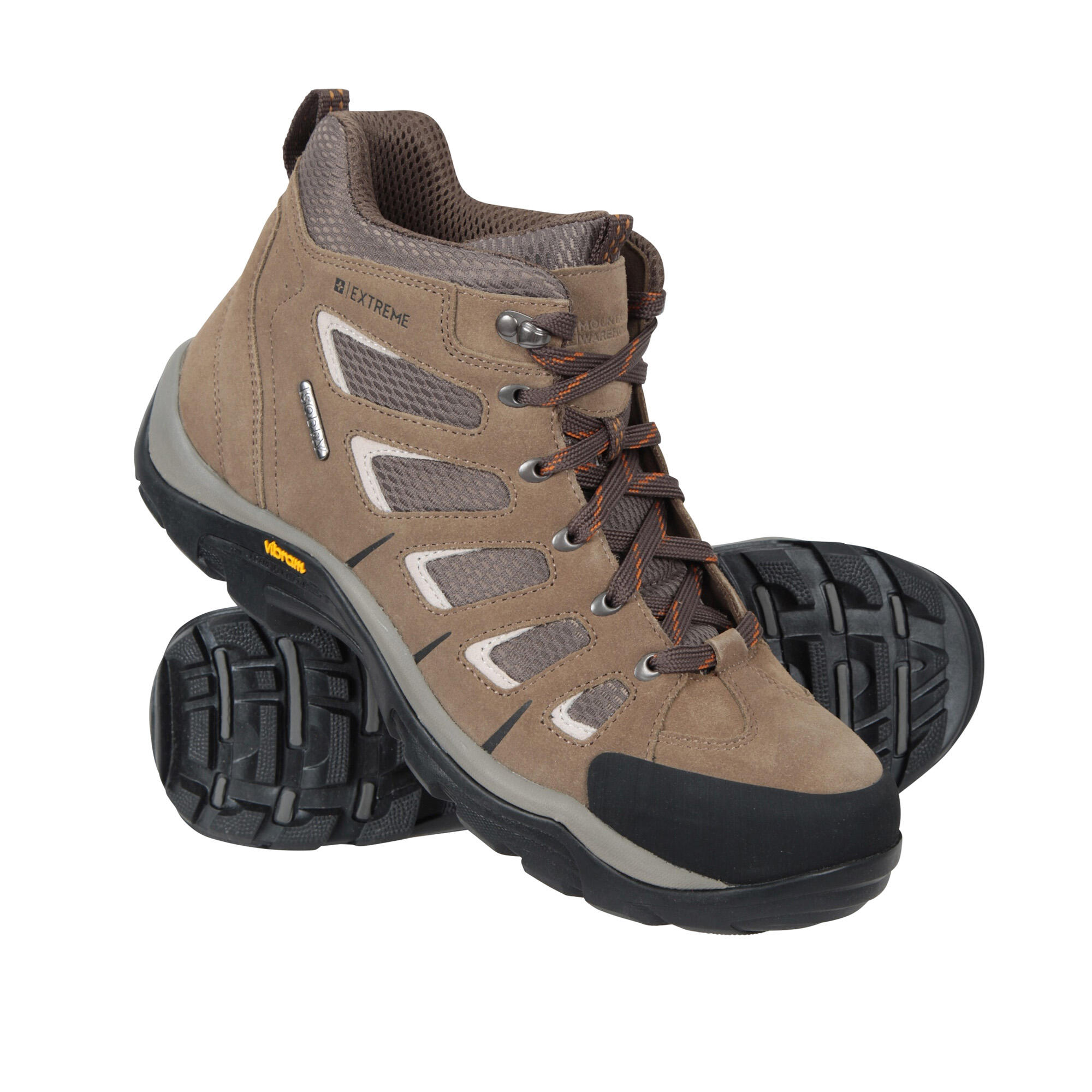 MOUNTAIN WAREHOUSE Mens Field Extreme Suede Wide Walking Boots (Brown)