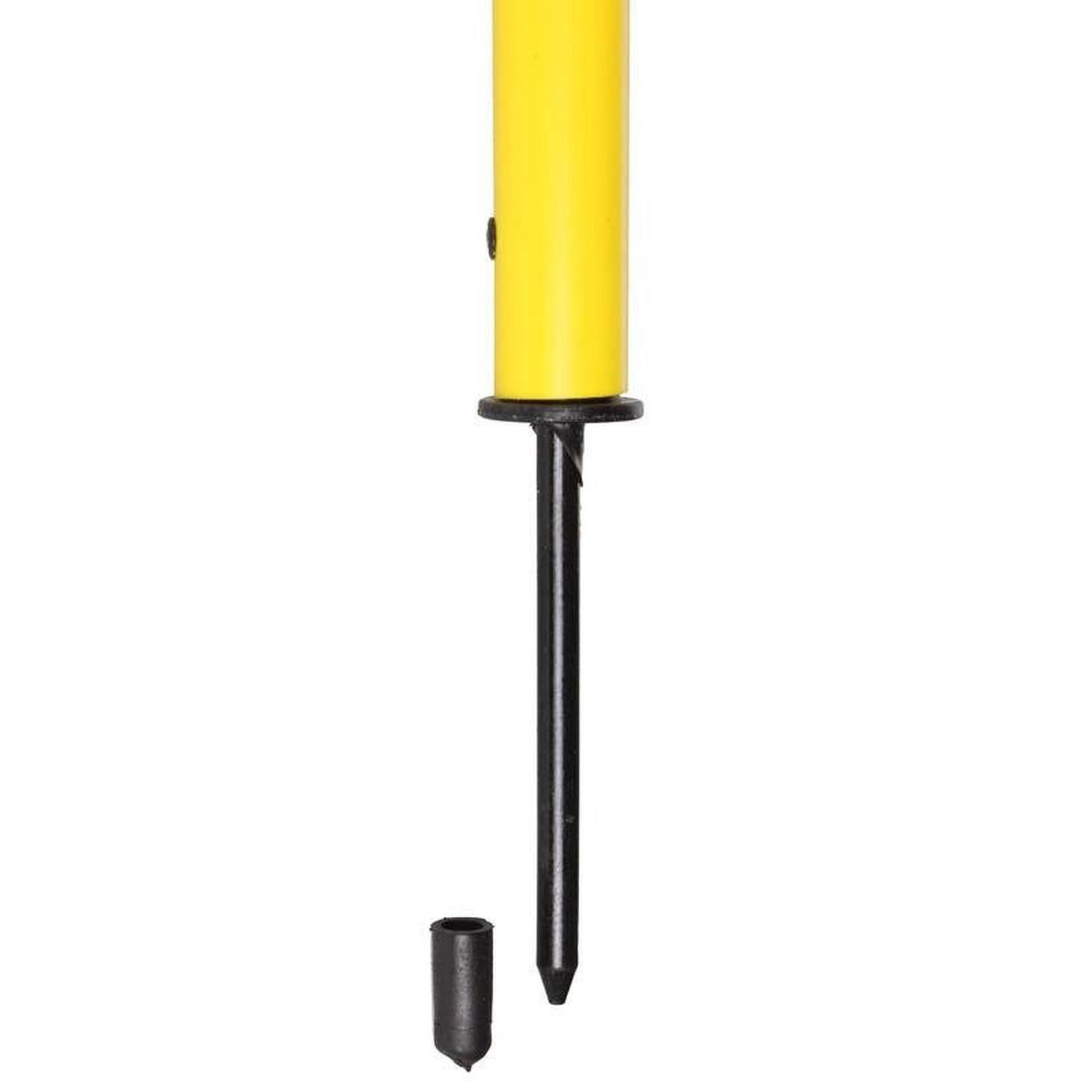 Set 12 bastoane jalon antrenament Sportech, varf metalic, 170 cm husa transport