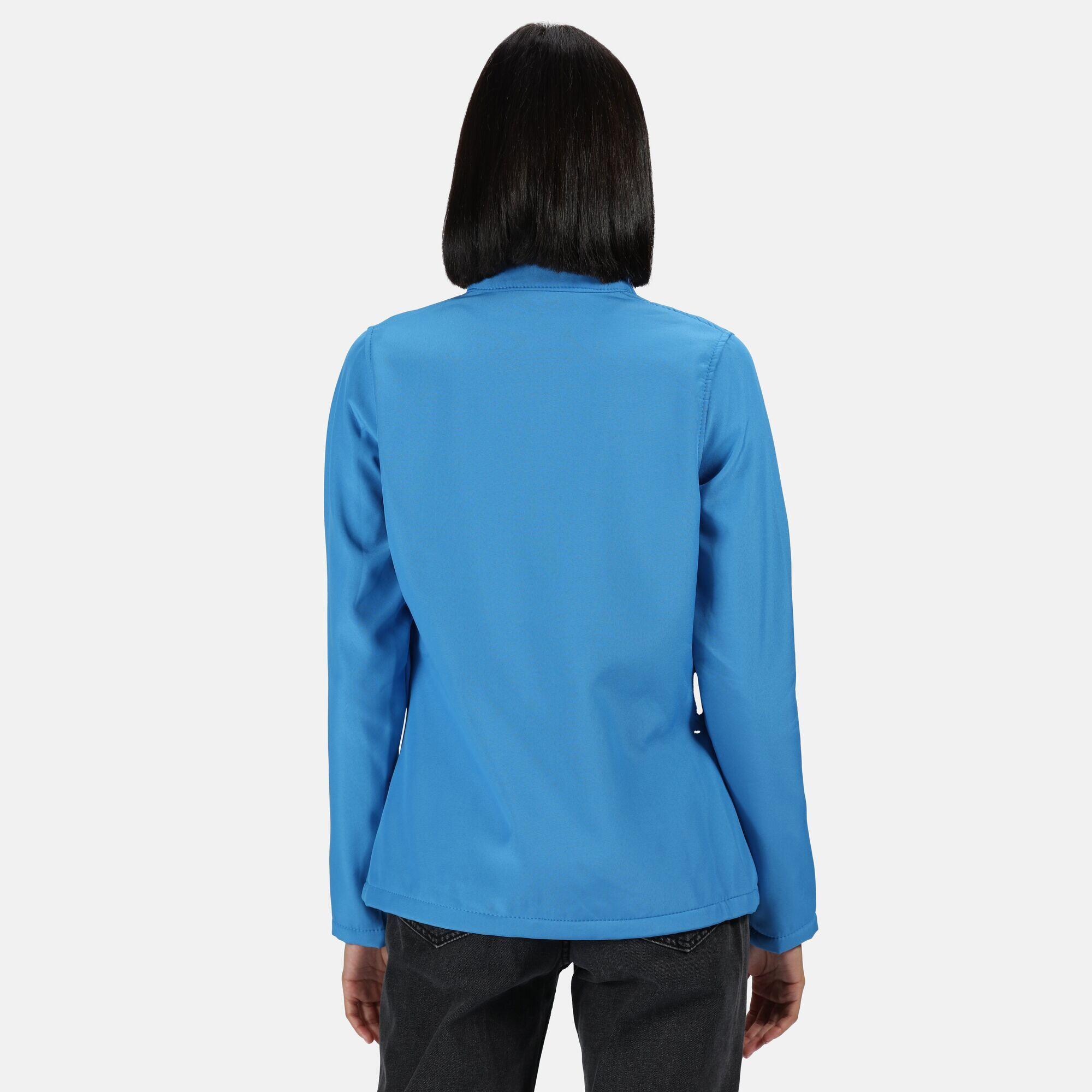 Womens/Ladies Ablaze Printable Softshell Jacket (French Blue/Navy) 3/4