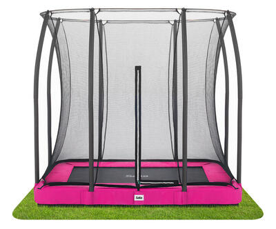 Trampoline - comfort edition ground - 214 x 153 cm - rechthoekig zwart