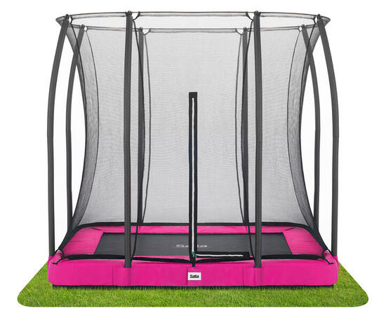 Comfort Edition Ground - Inground trampoline - 214x153cm - Roze