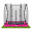 Trambulina Salta COMFORT EDITION GROUND Dreptunghiulara 214x153 cm Roz