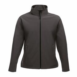 Dames Ablaze Printable Softshell Jas (Grijs/Zwart)