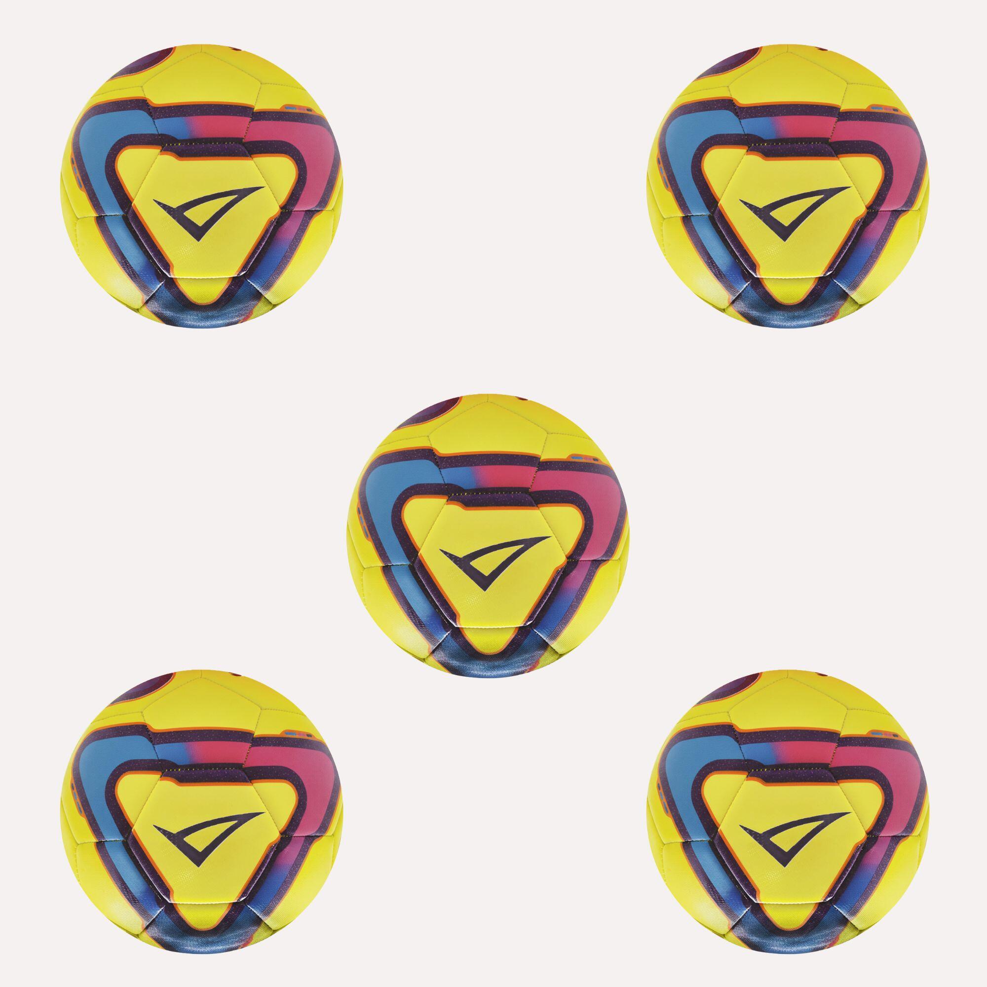 LEGEA Pack da 5 Palloni Da Calcio Roboro 3.0