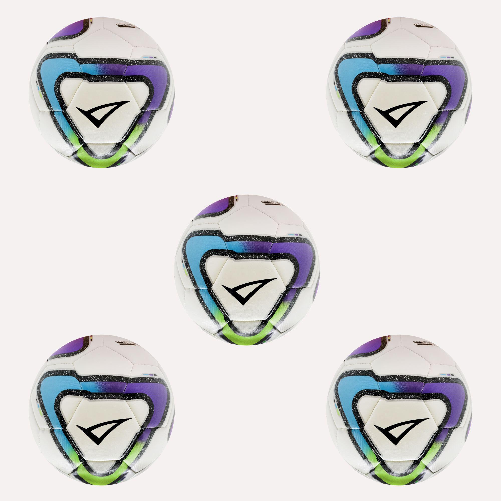 LEGEA Pack da 5 Palloni Da Calcio Roboro 3.0