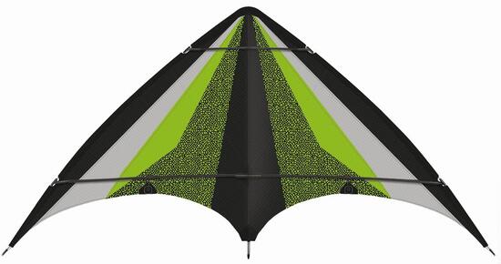 Cerf-volant acrobatique Gunther Neon Loop GU1077 Vert 160 x 80 cm