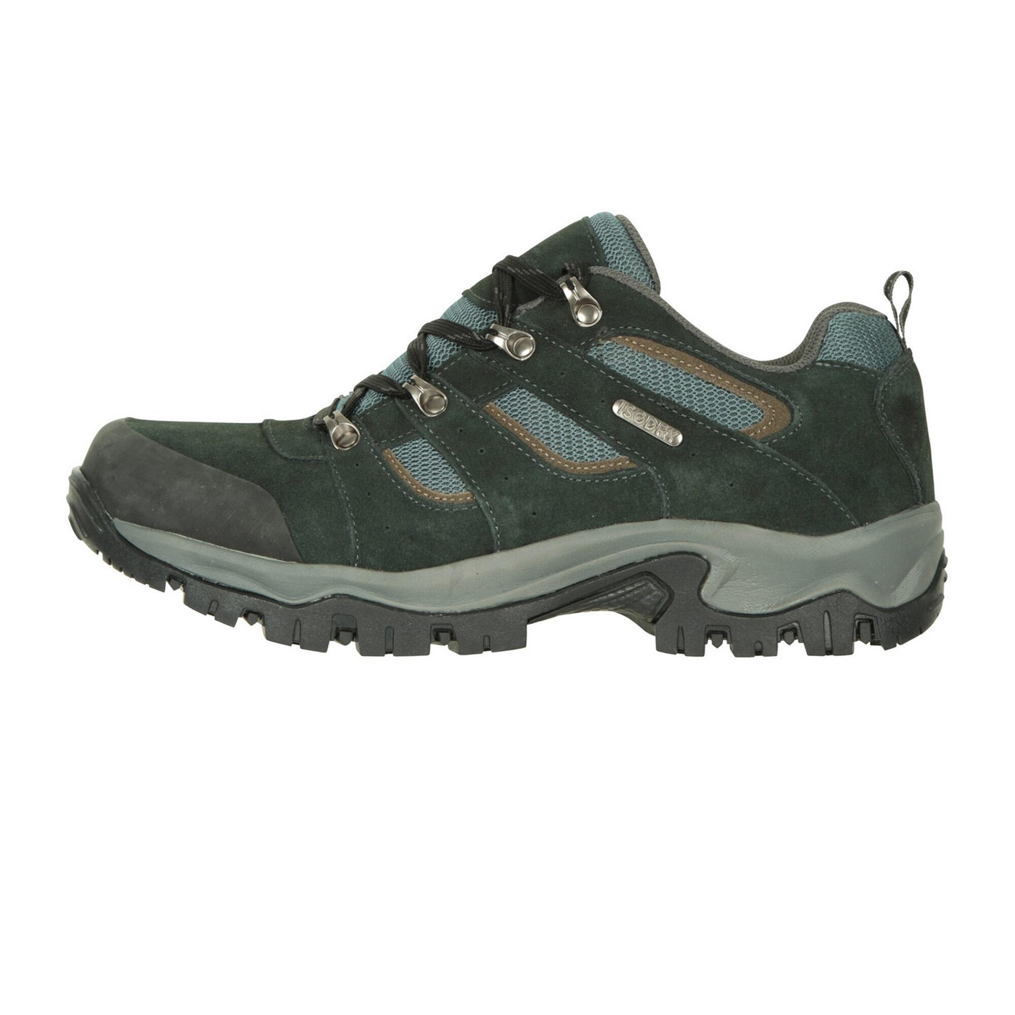 Mens Voyage Suede Waterproof Walking Shoes (Black) 3/4