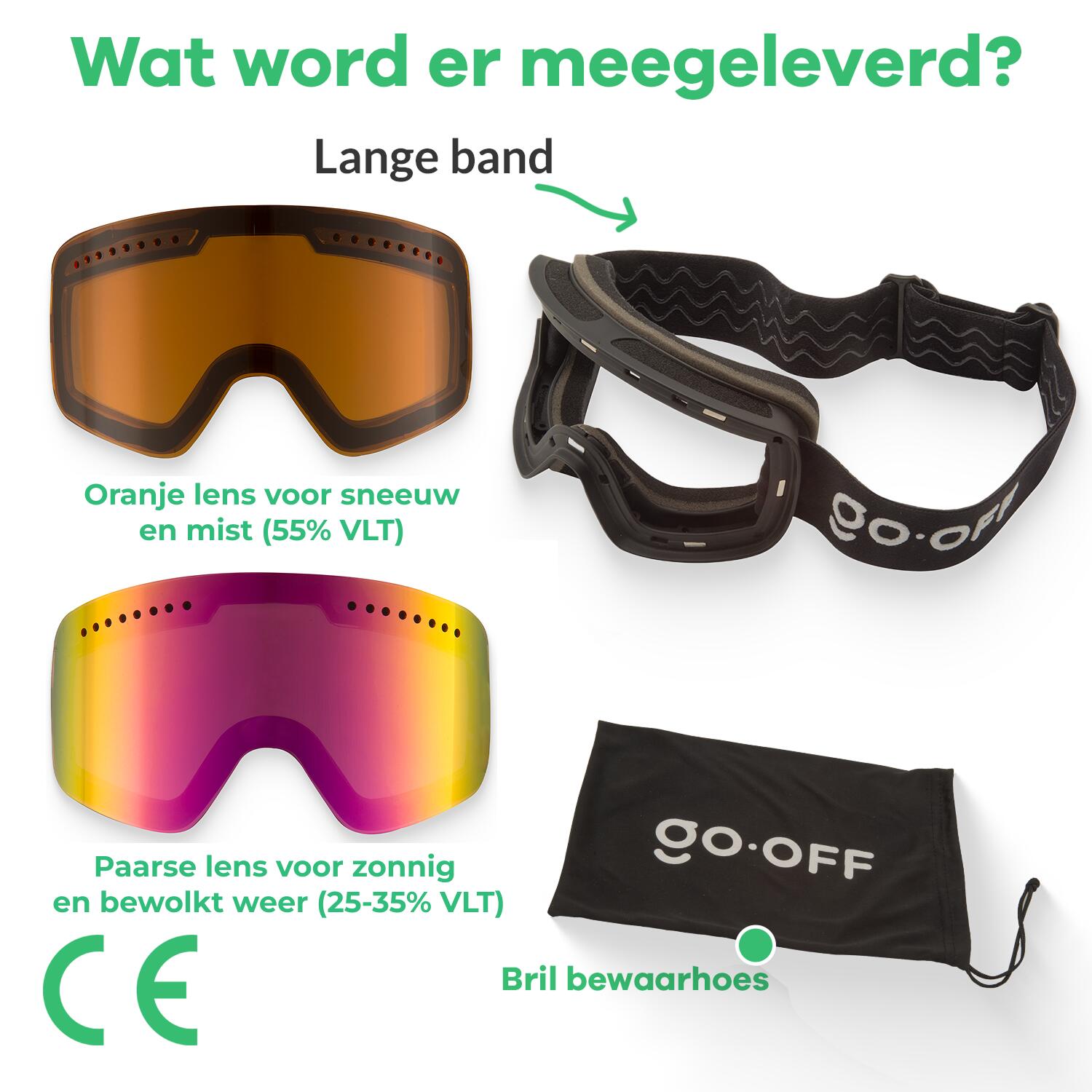 Masque GO-OFF MAGNET avec 2 écrans – violet et orange 7/7