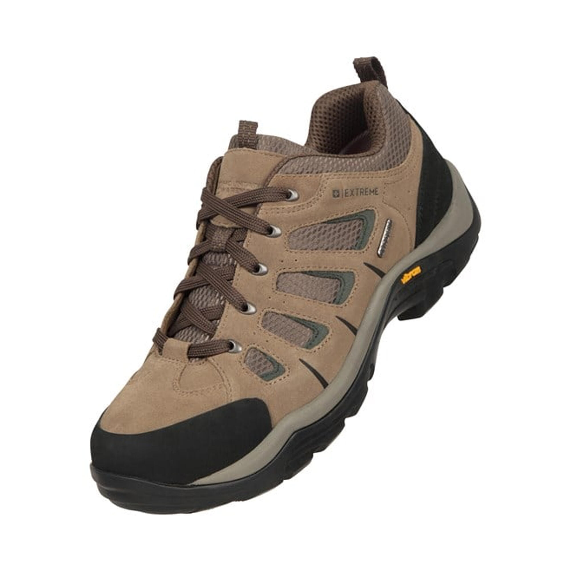 MOUNTAIN WAREHOUSE Mens Field Extreme Suede Waterproof Walking Shoes (Khaki)
