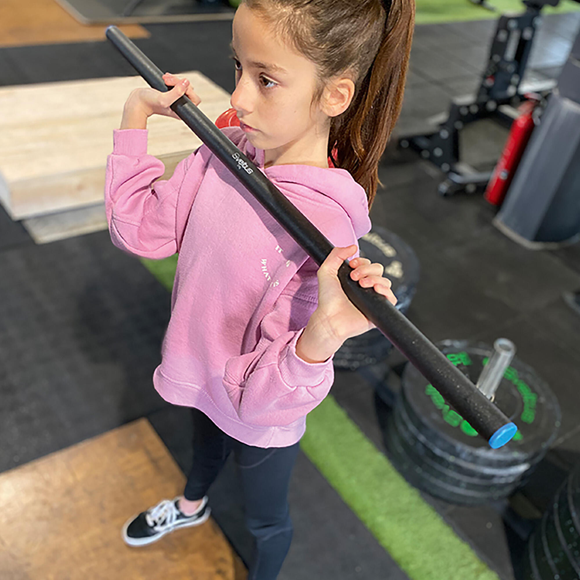 Gewichtsstab Weighted Bar 2 kg Blau Fitness / Krafttraining Unisex Blau 3/4