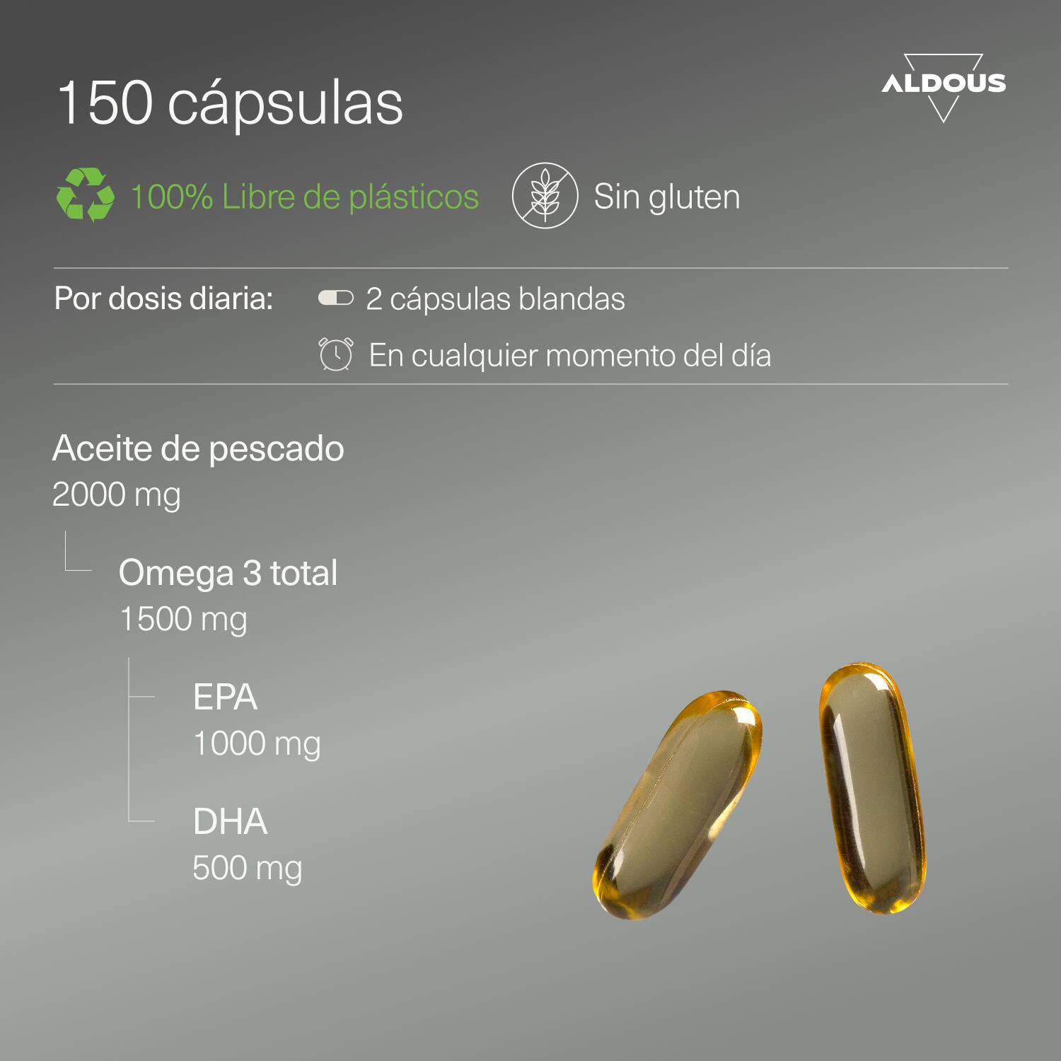 Omega 3 Capsulas Premium - 150 Cápsulas 3/6