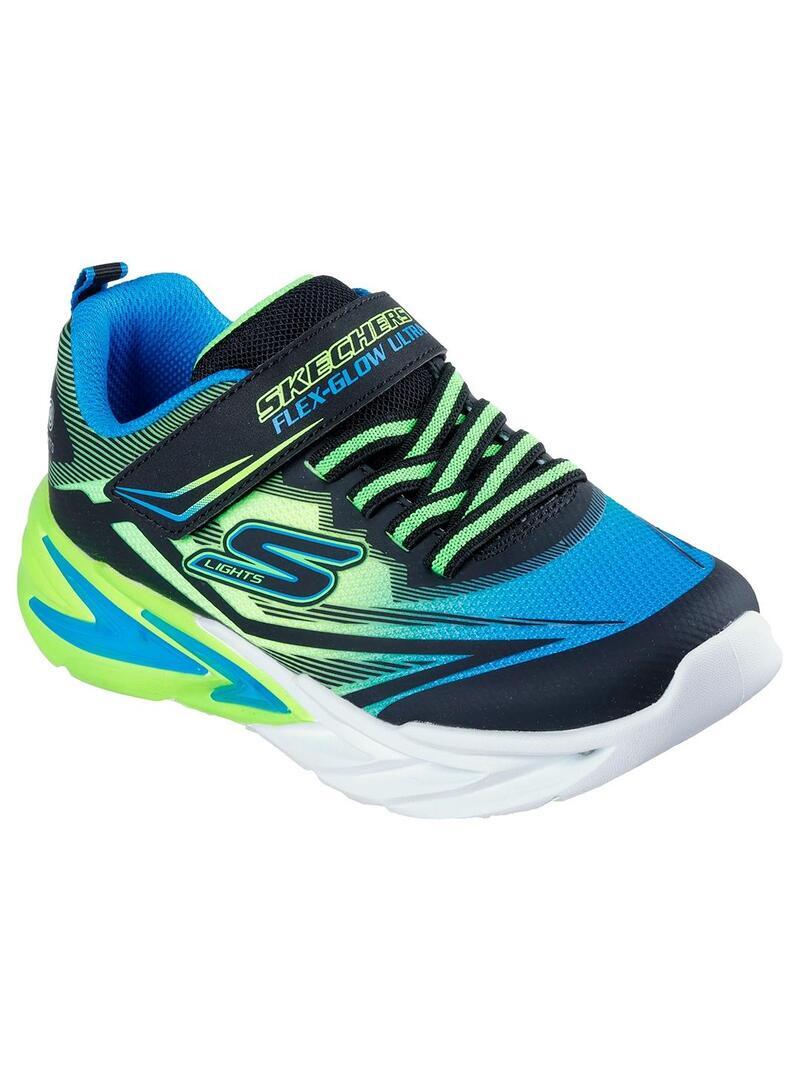 Sapatos para criança Skechers Flex glow Azul 3/5