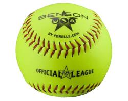 Benson SLPB11Y 11 inch Yellow PVC Cover Softball | Practice Ball
