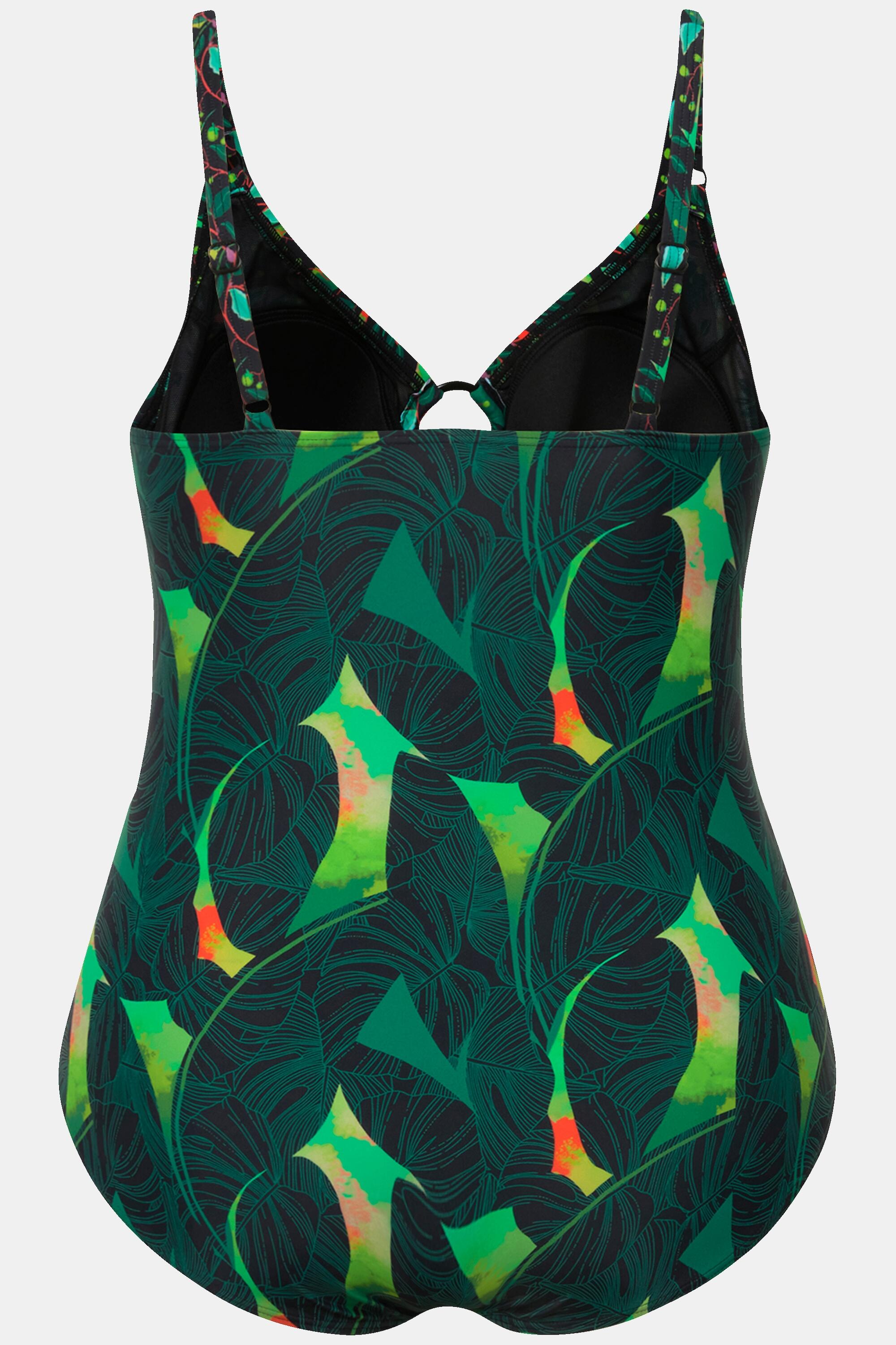 Femme Maillot de bain à bonnets souples. Mélange d'imprimés 6/6