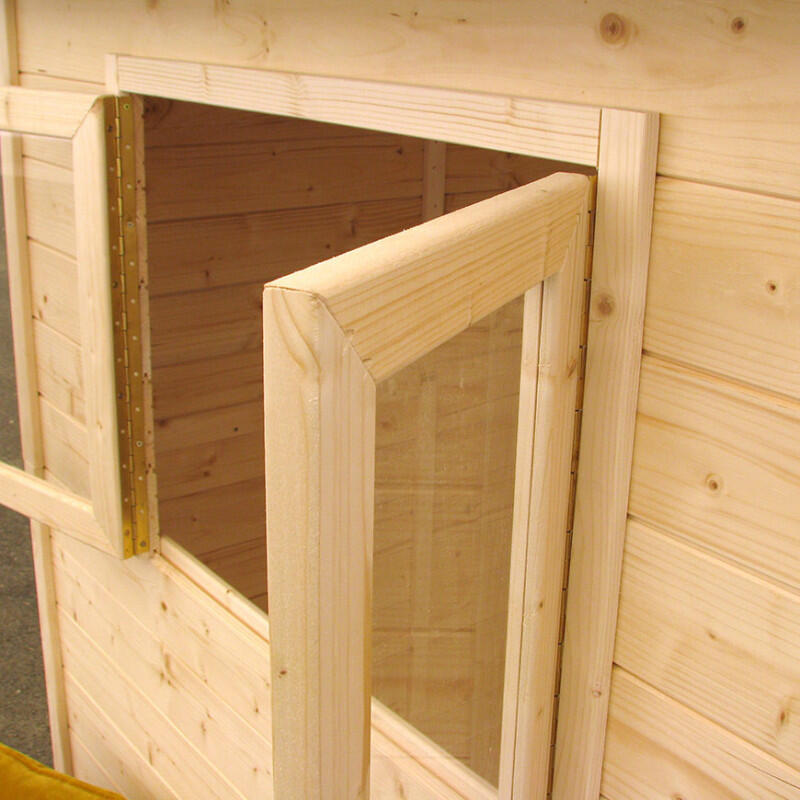 Cabane en bois avec fenêtre et boîte aux lettres GARANCE 5/5
