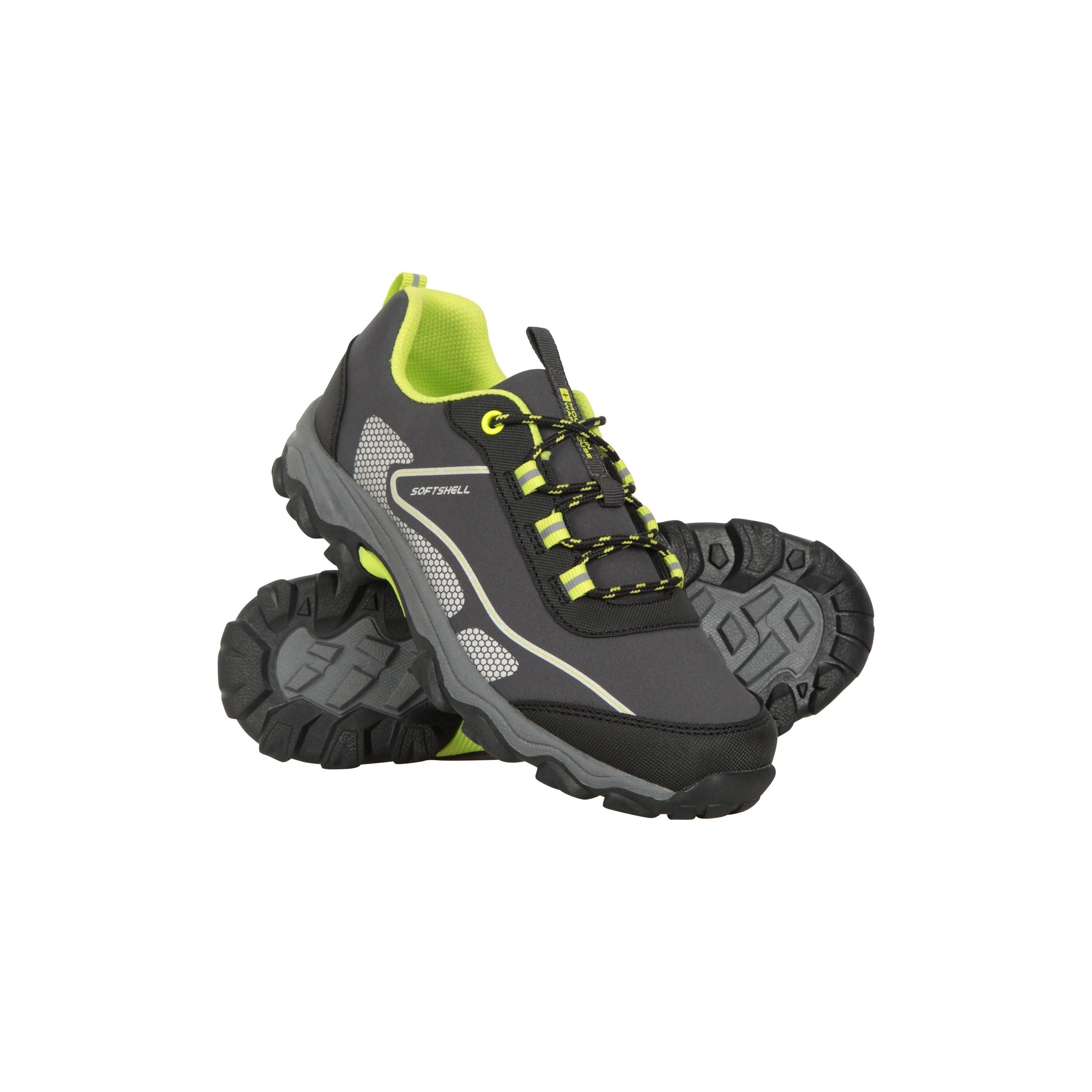 MOUNTAIN WAREHOUSE Scarpe Da Passeggio Softshell Bambini Mountain Warehouse Verde Acceso