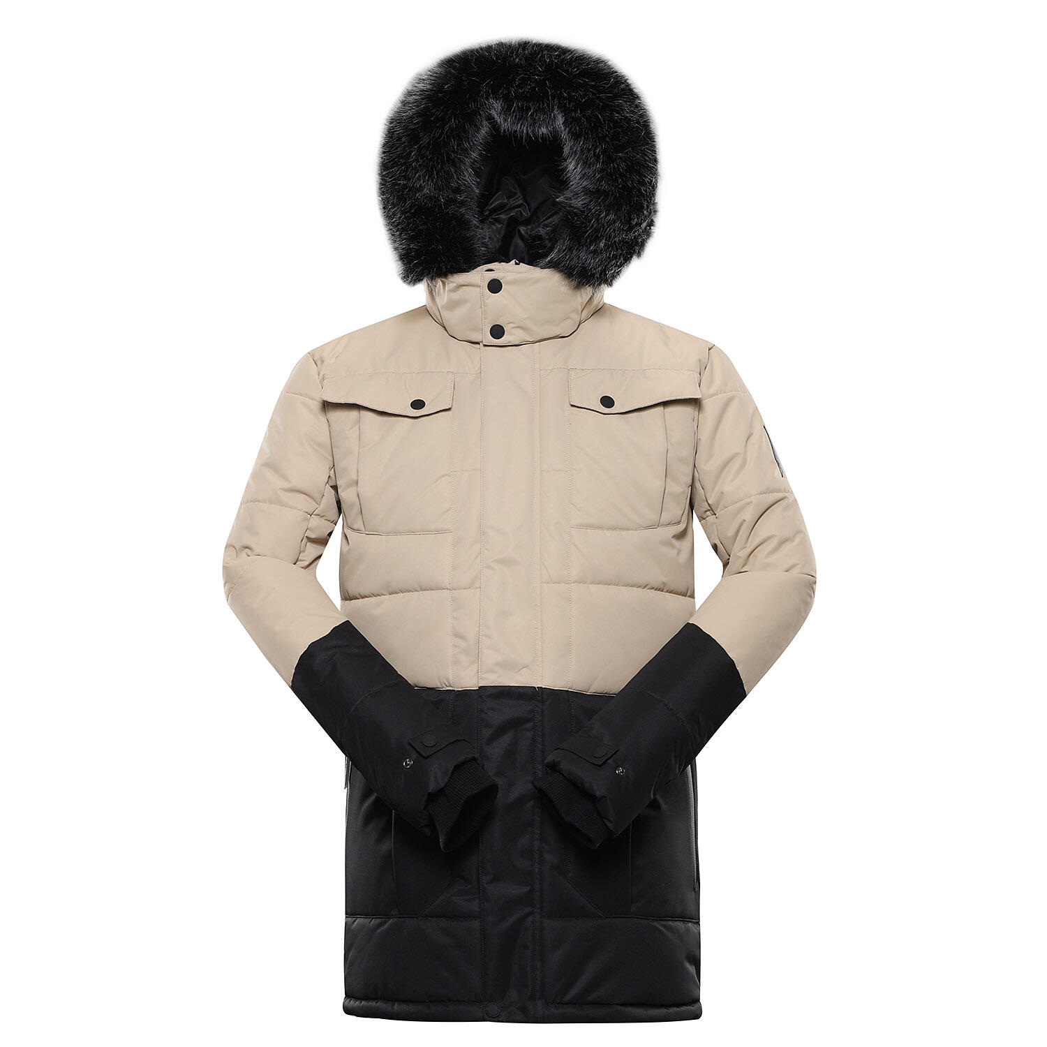 Alpine Pro - Veste D'Hiver Pour Hommes Alpine Pro 2xl - Légère Et Chaude - Blouson - Beige|noir - Decathlon