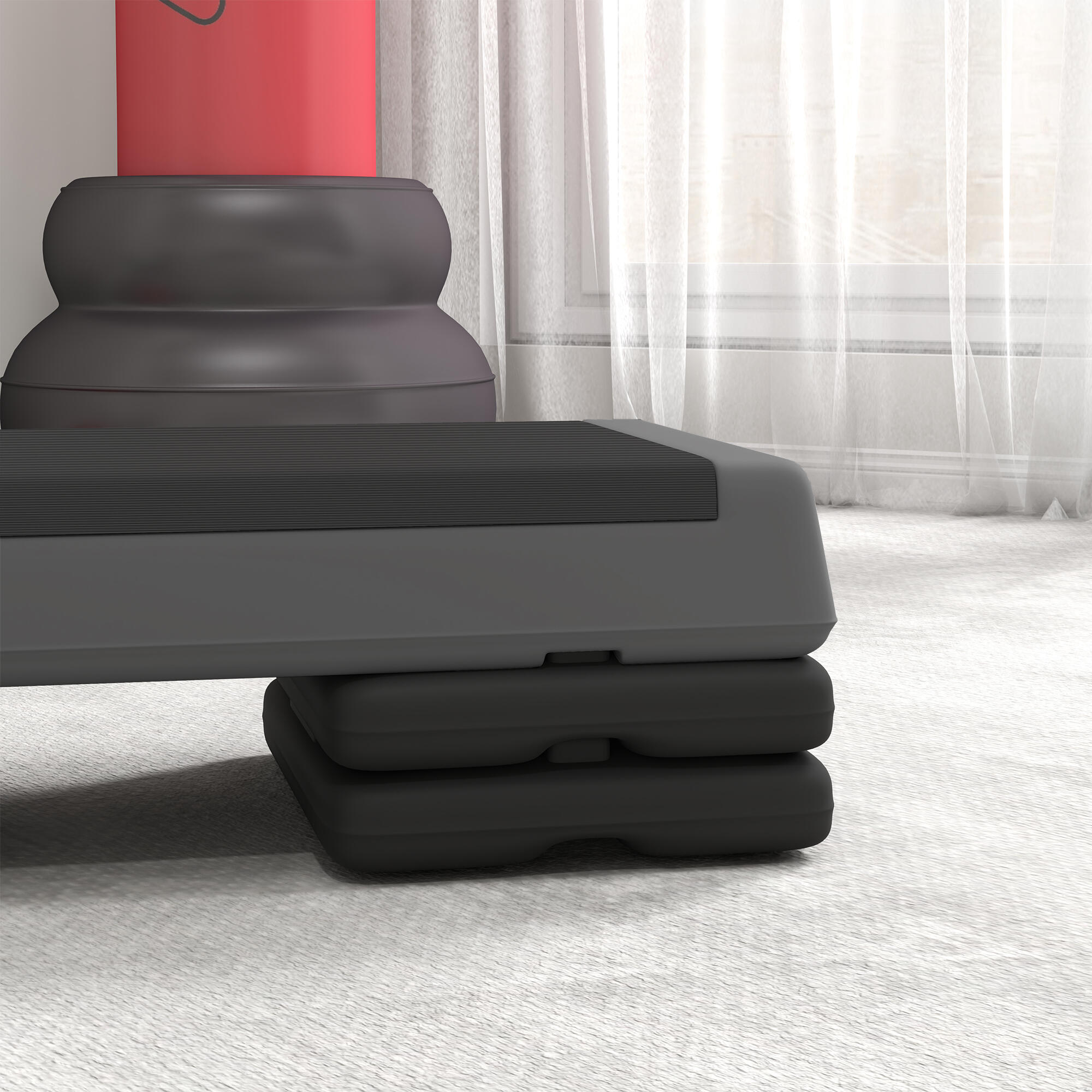 SPORTNOW Step de Aeróbica Step para Fitness Antideslizante 5/5