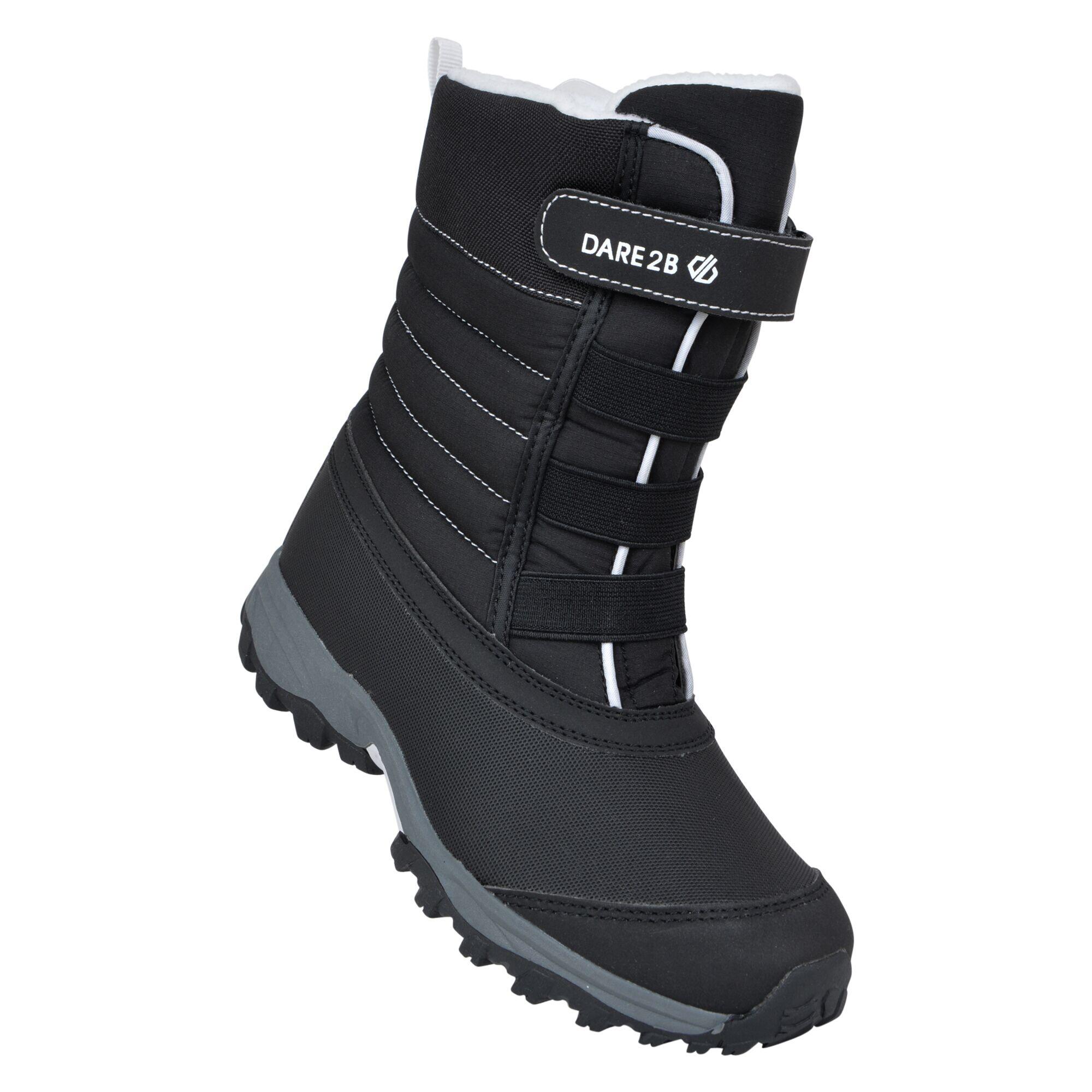 Childrens/Kids Skiway II Snow Boots (Black/White) 1/5