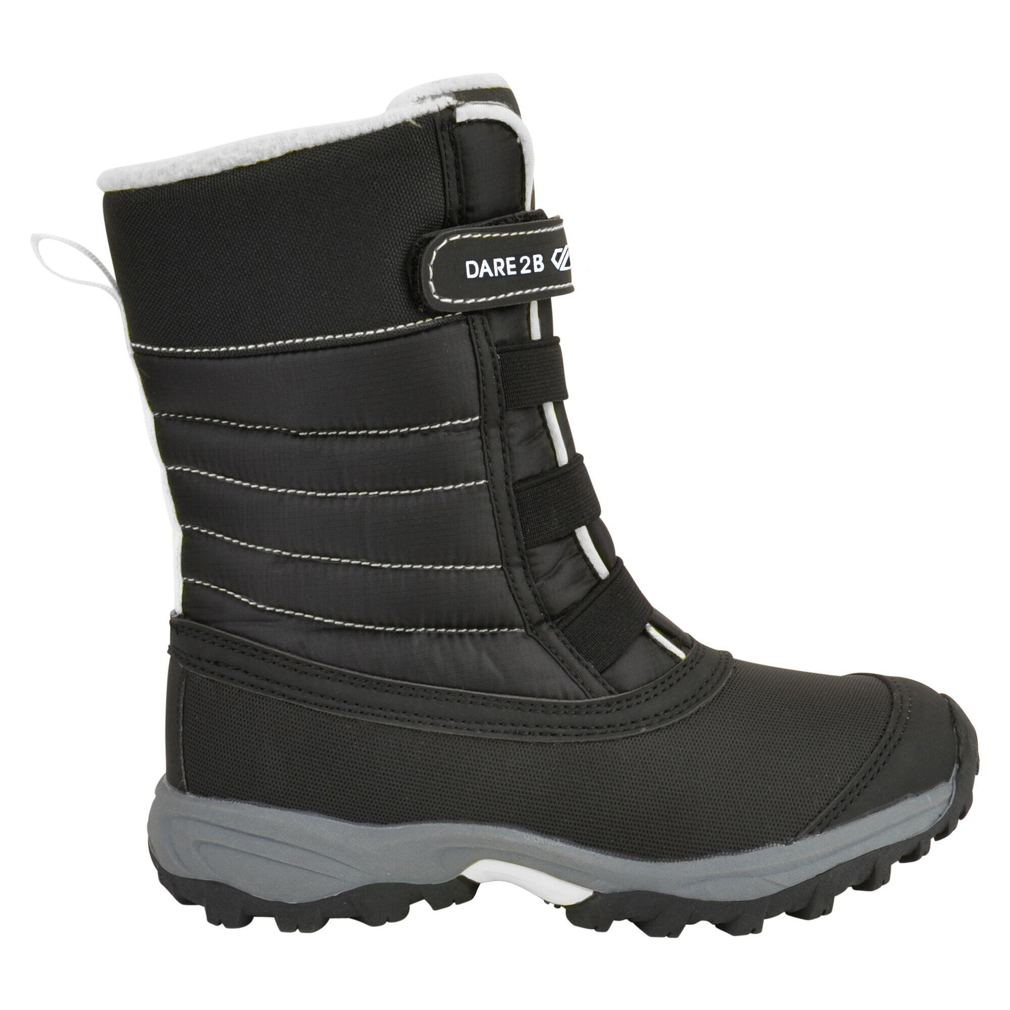 Childrens/Kids Skiway II Snow Boots (Black/White) 3/5