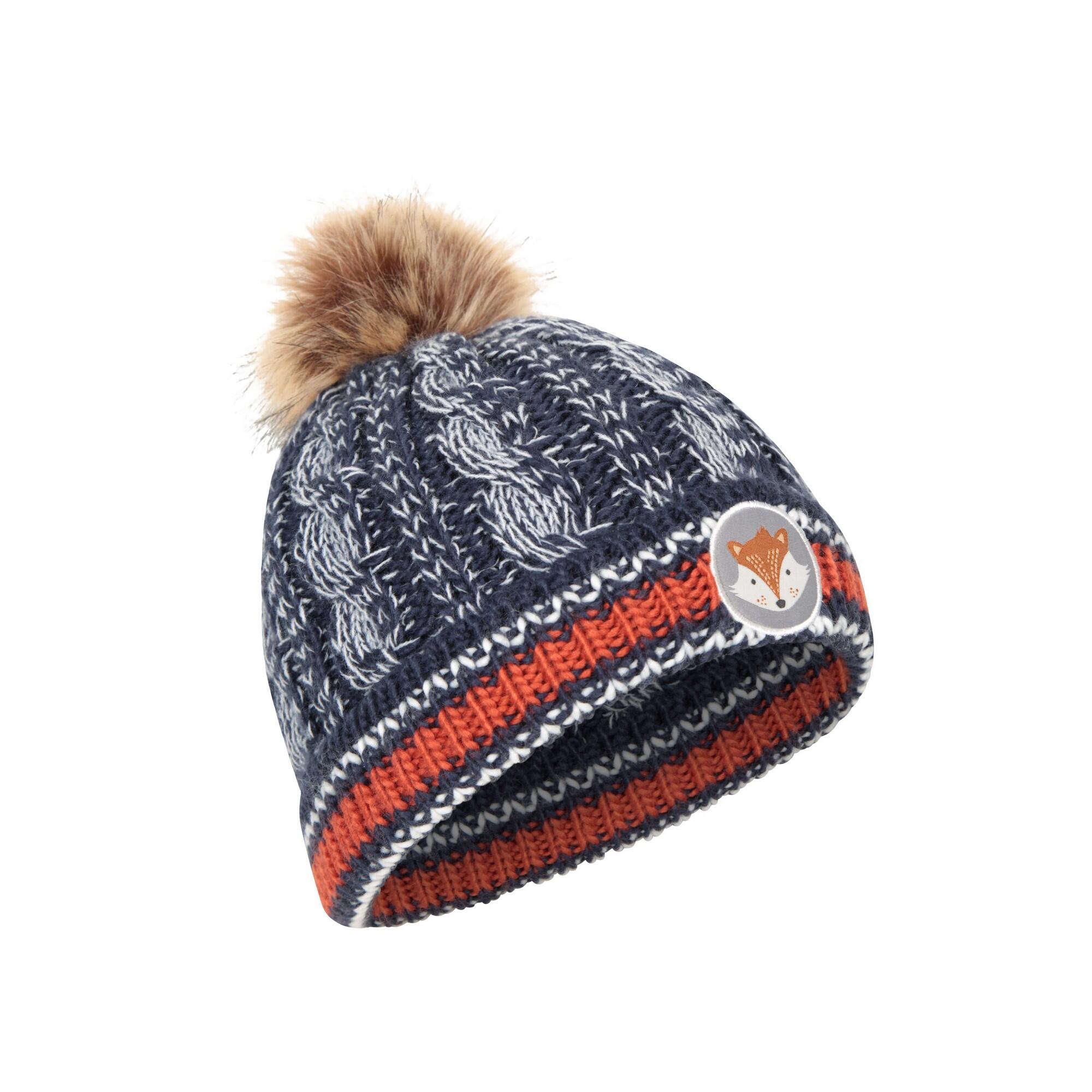 Mütze Bommel für Kinder Marineblau 4/4