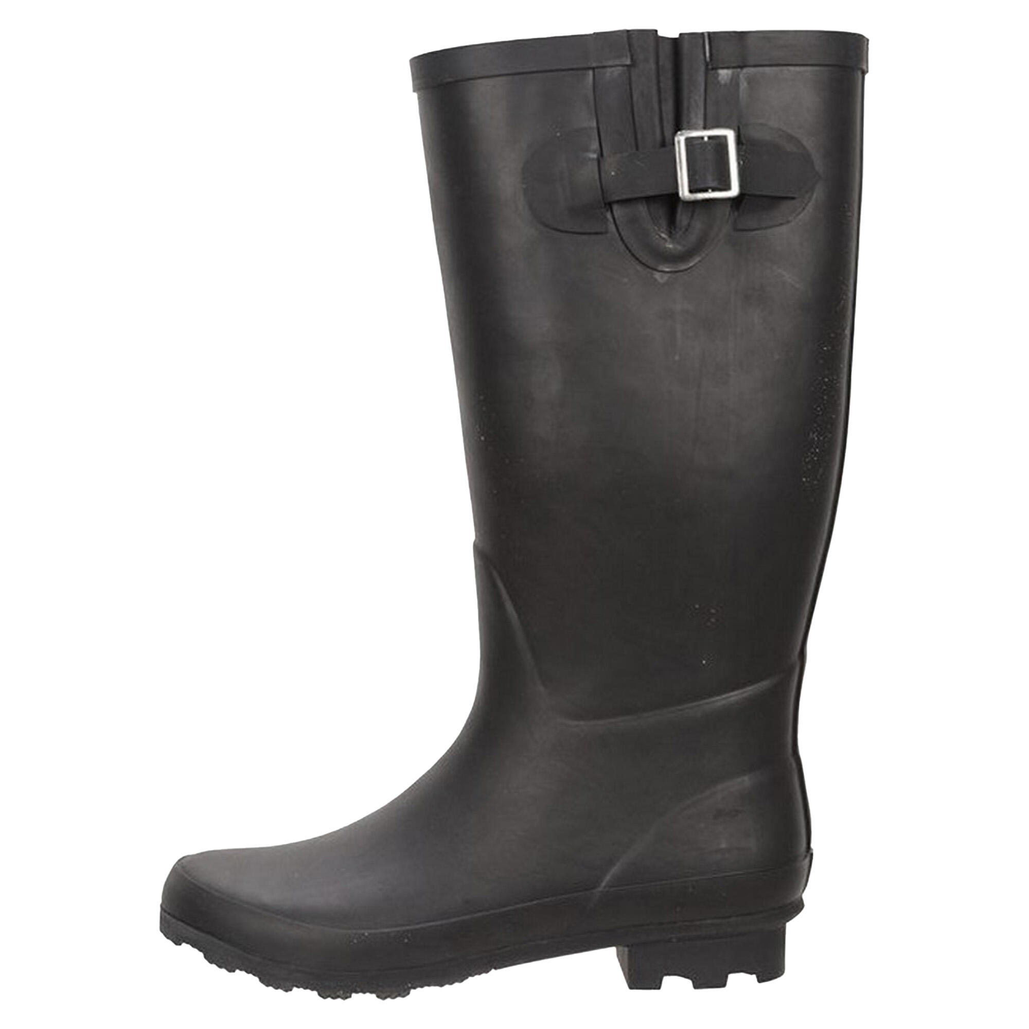 Womens/Ladies Tall Wellington Boots (Black) 3/4