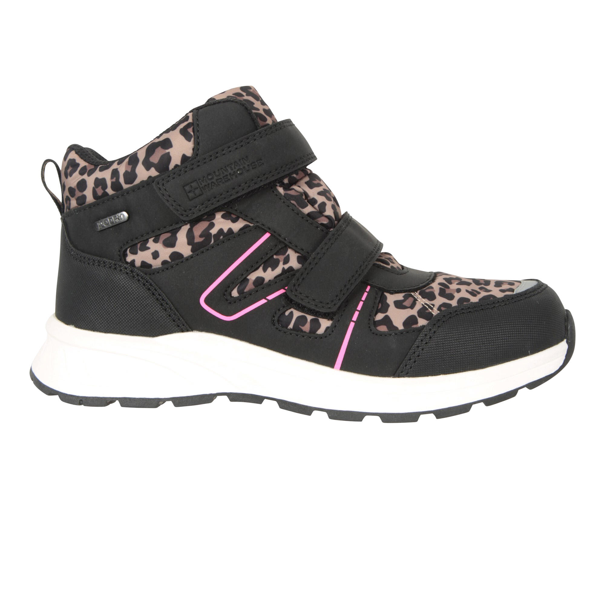 Wanderstiefel "Jupiter Adaptive", LeoMuster Kinder Schwarz/Pink 4/6