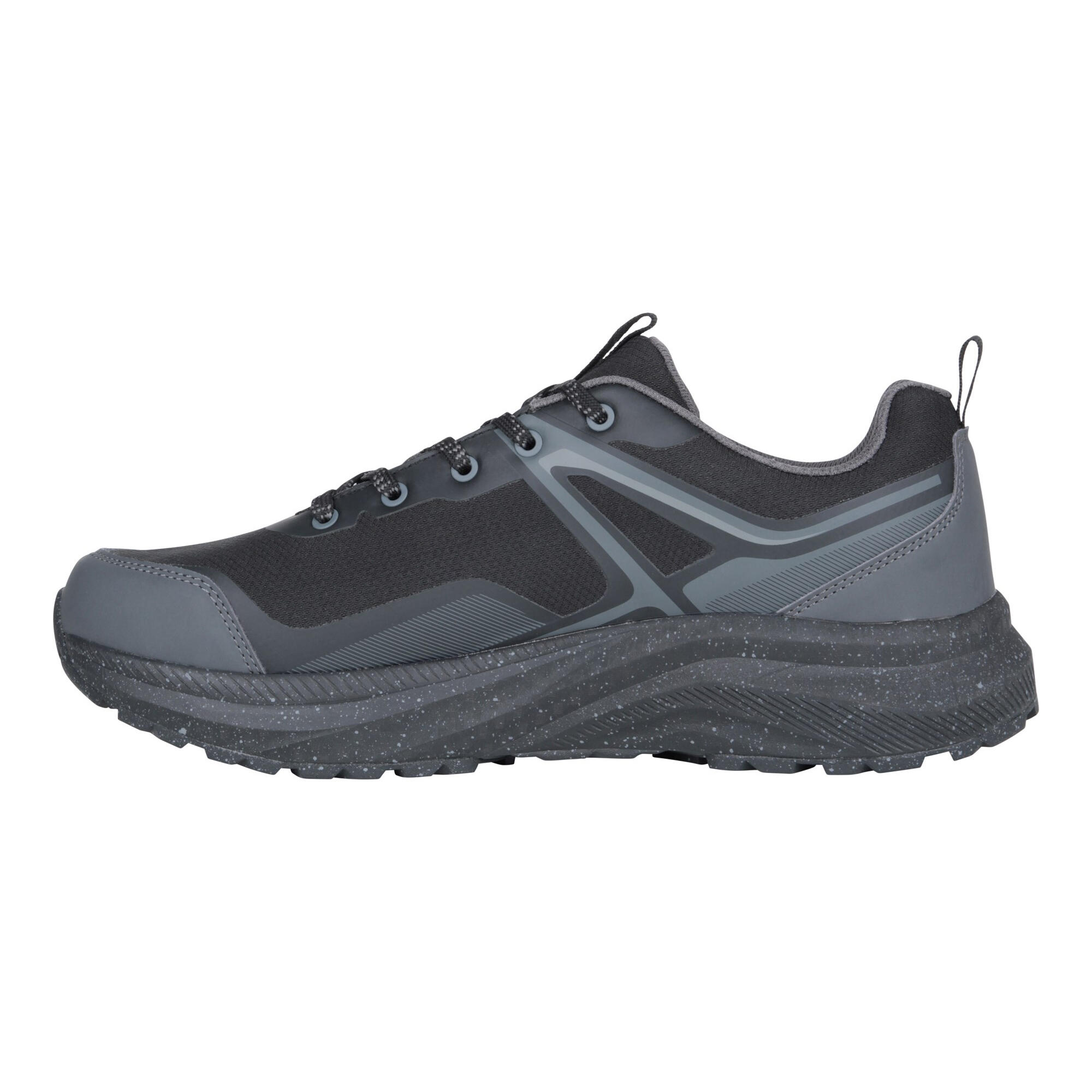 Mens Momentum Waterproof Walking Shoes (Black) 3/4
